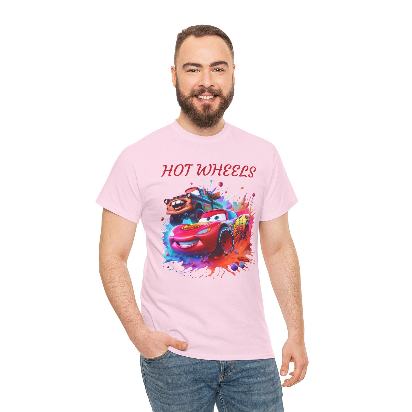 Princess Grace Cool Cars Unisex Heavy Cotton Tee Hot Wheels Graphic Tee for Kids and Adults