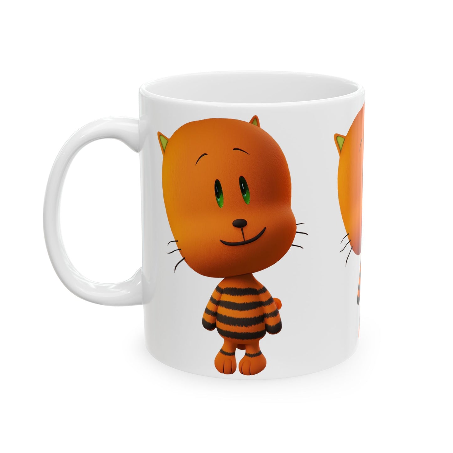 Princess Grace Cute Cartoon Cat Ceramic Mug 11oz & 15oz Perfect Gift for Cat Lovers