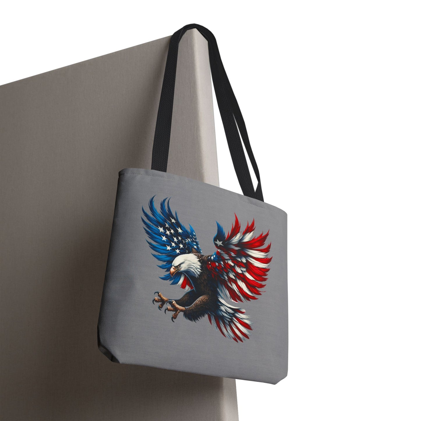 Princess Grace Patriotic Eagle Tote Bag USA Flag Design for Independence Day & Everyday Use