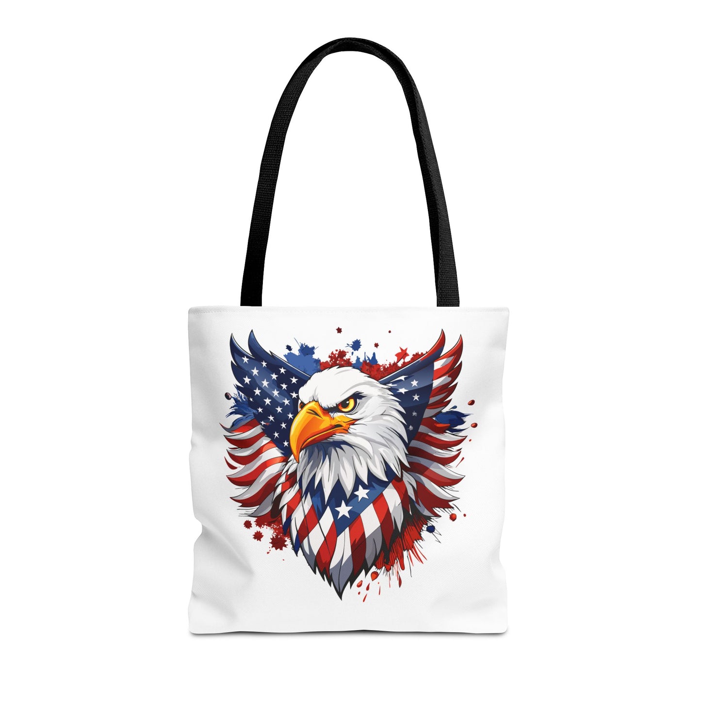 Princess Grace Patriotic Eagle Tote Bag Red White and Blue Design for Independence Day