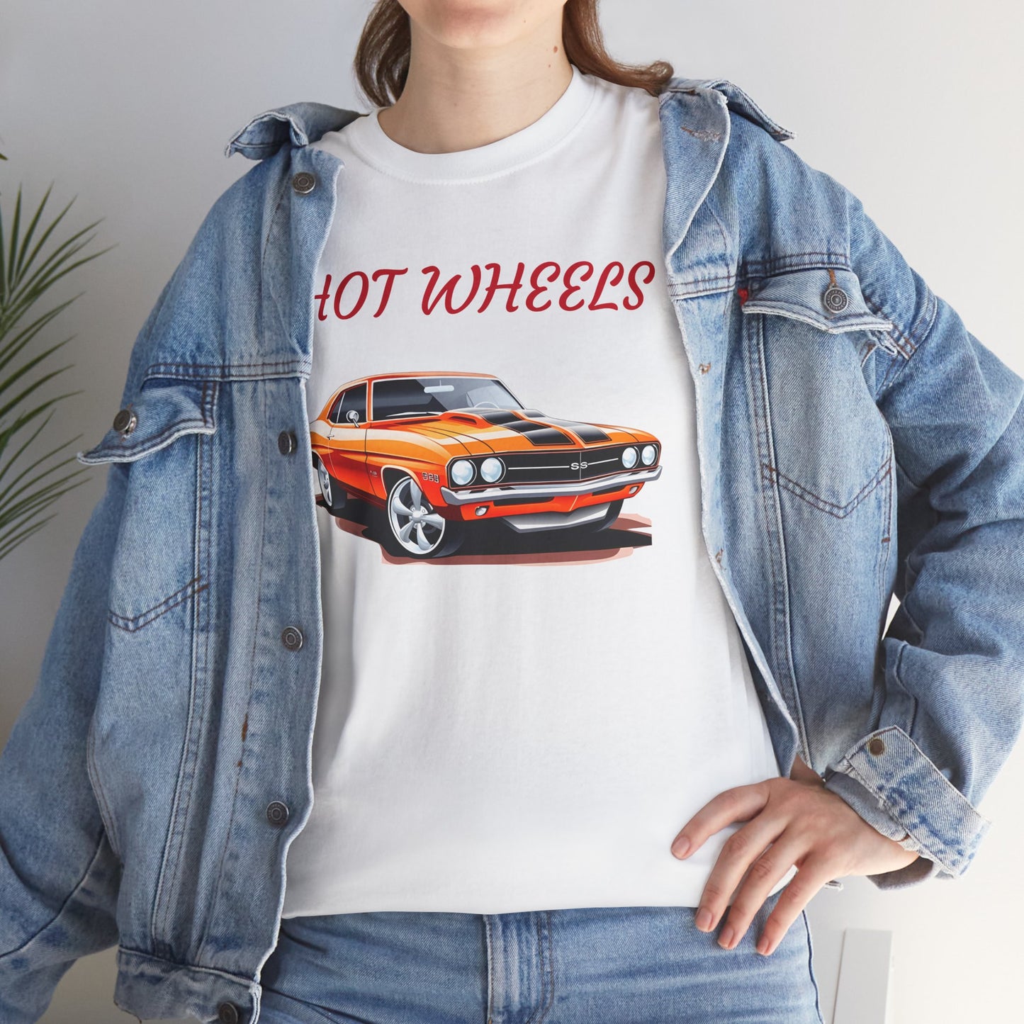 Princess Grace Retro Hot Wheels Unisex Heavy Cotton Tee Classic Car Graphic T-Shirt