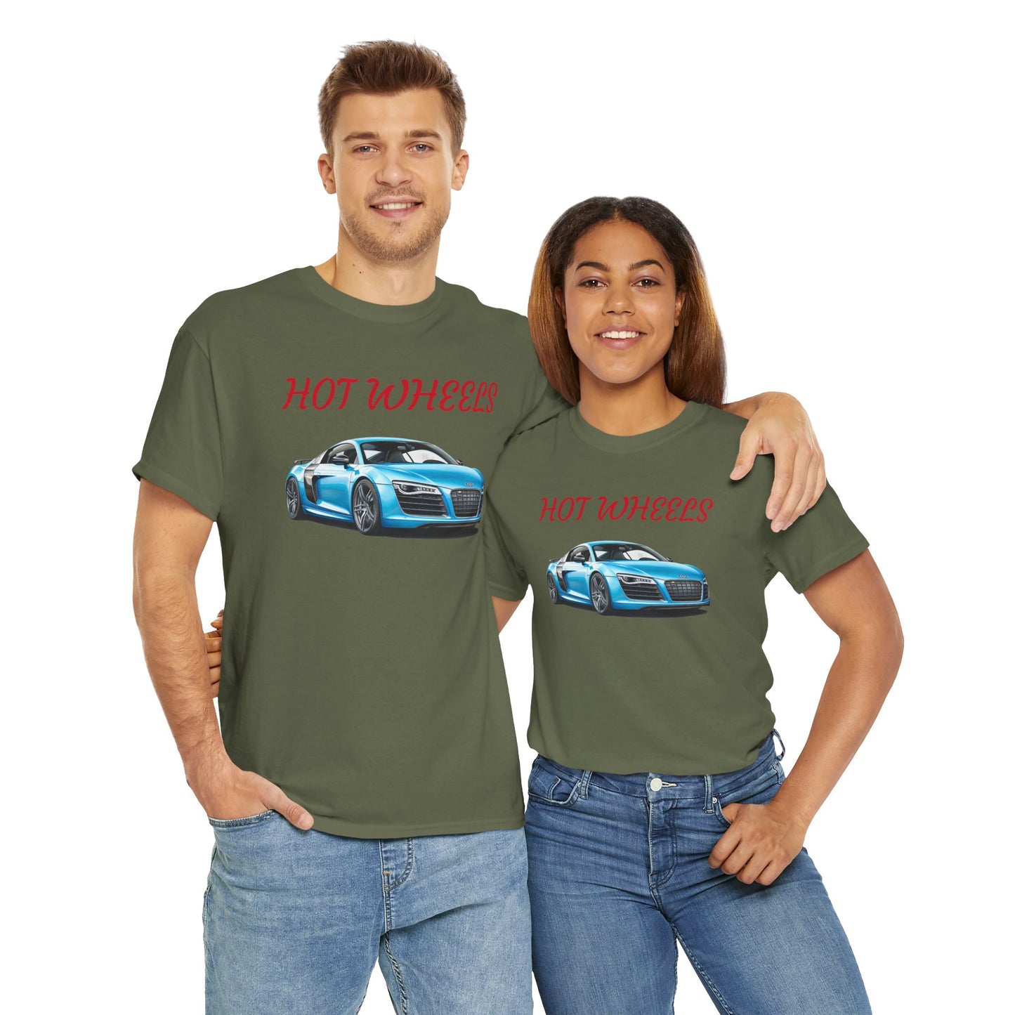 Princess Grace Hot Wheels Unisex Heavy Cotton Tee Classic Car Graphic Shirt