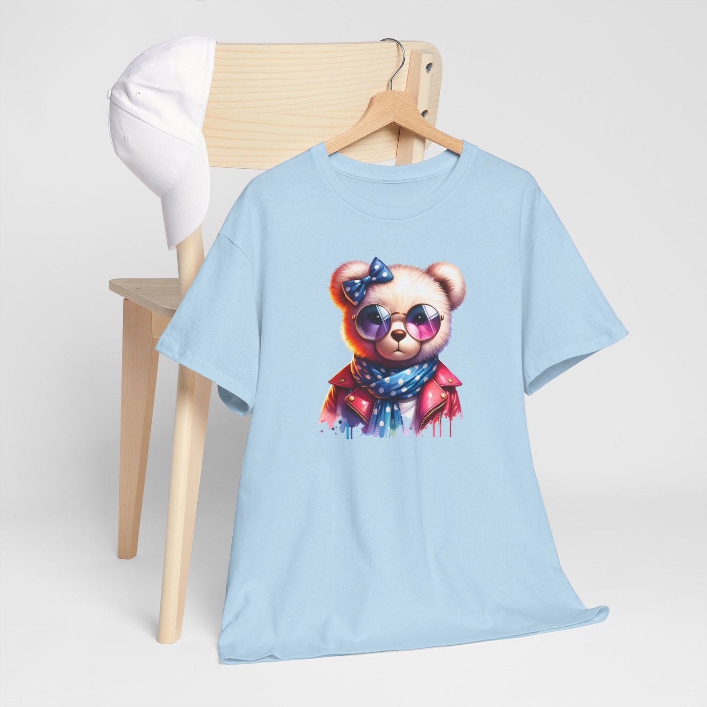 Princess Grace Cool Bear Graphic Unisex Heavy Cotton Tee Stylish & Fun for All