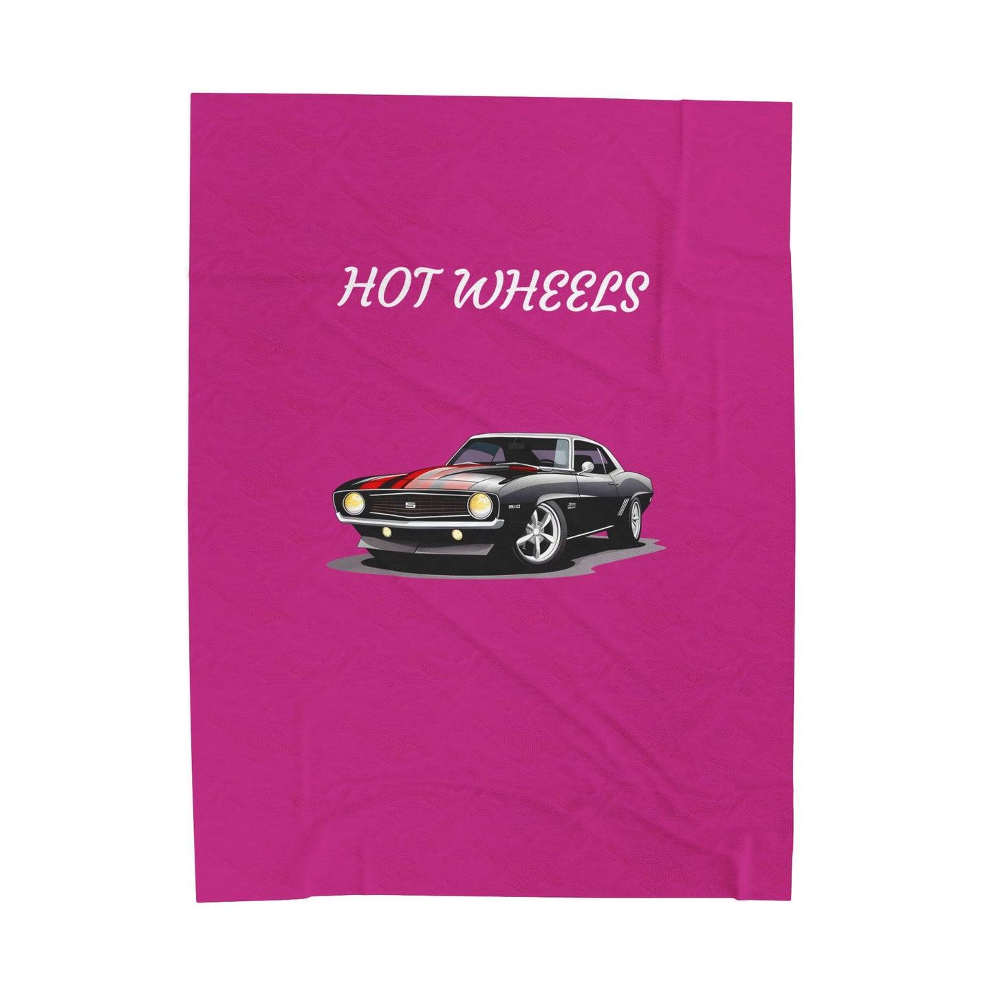 Princess Grace Hot Wheels Velveteen Plush Blanket Cozy Car Themed Throw for Auto Enthusiasts