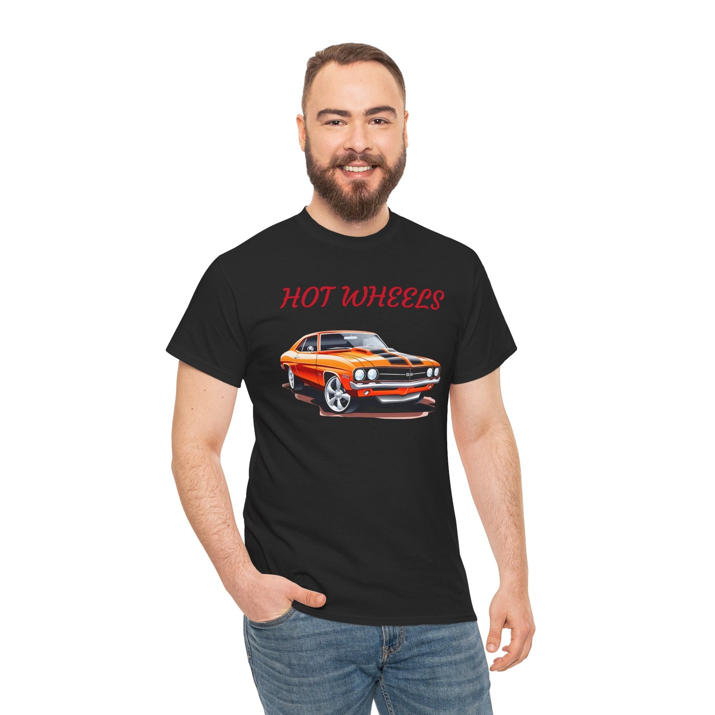 Princess Grace Retro Hot Wheels Unisex Heavy Cotton Tee Classic Car Graphic T-Shirt