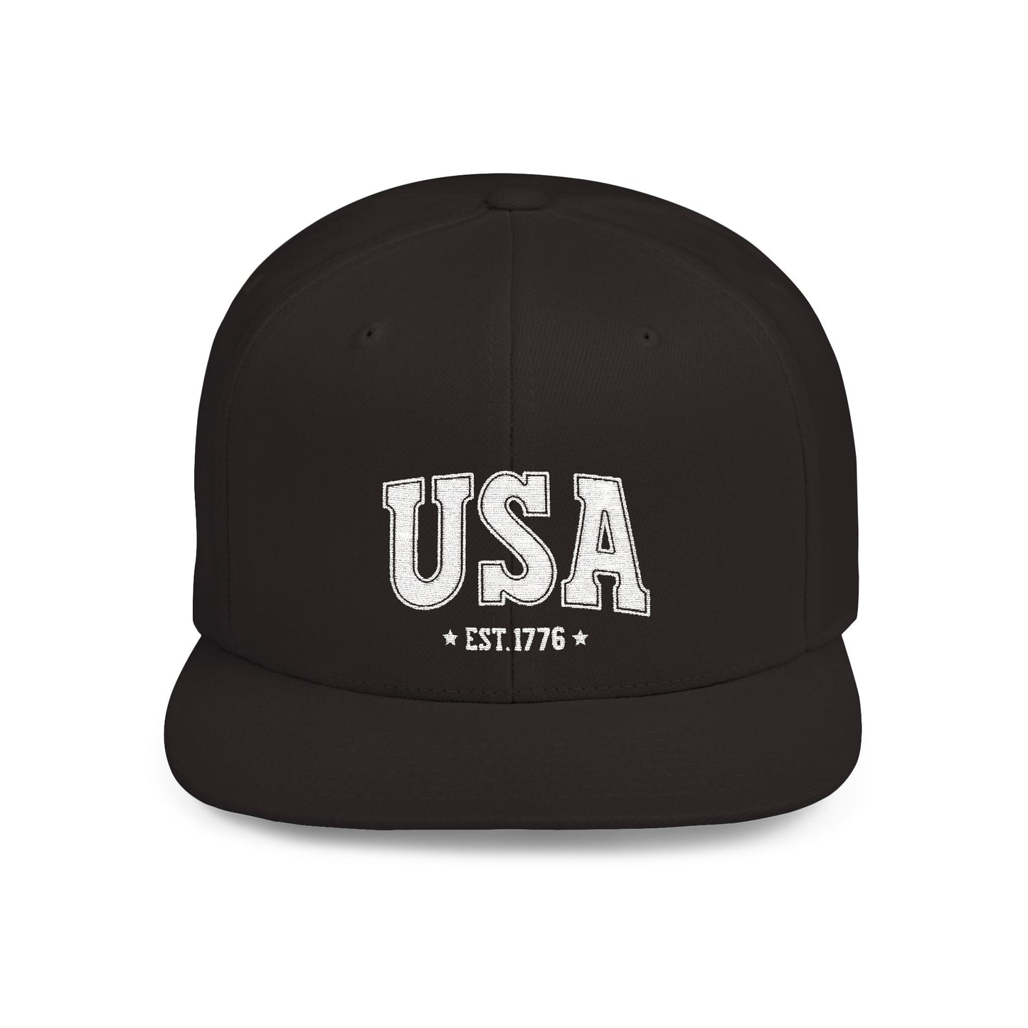 Princess Grace USA Flat Bill Snapback Cap - Est. 1776 | Casual Style for All Occasions
