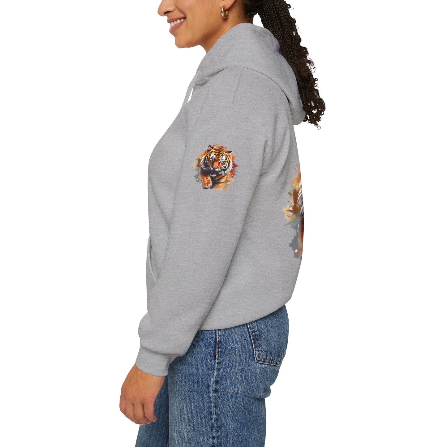 Princess Grace Fierce Tiger Graphic Unisex Heavy Blend Hoodie