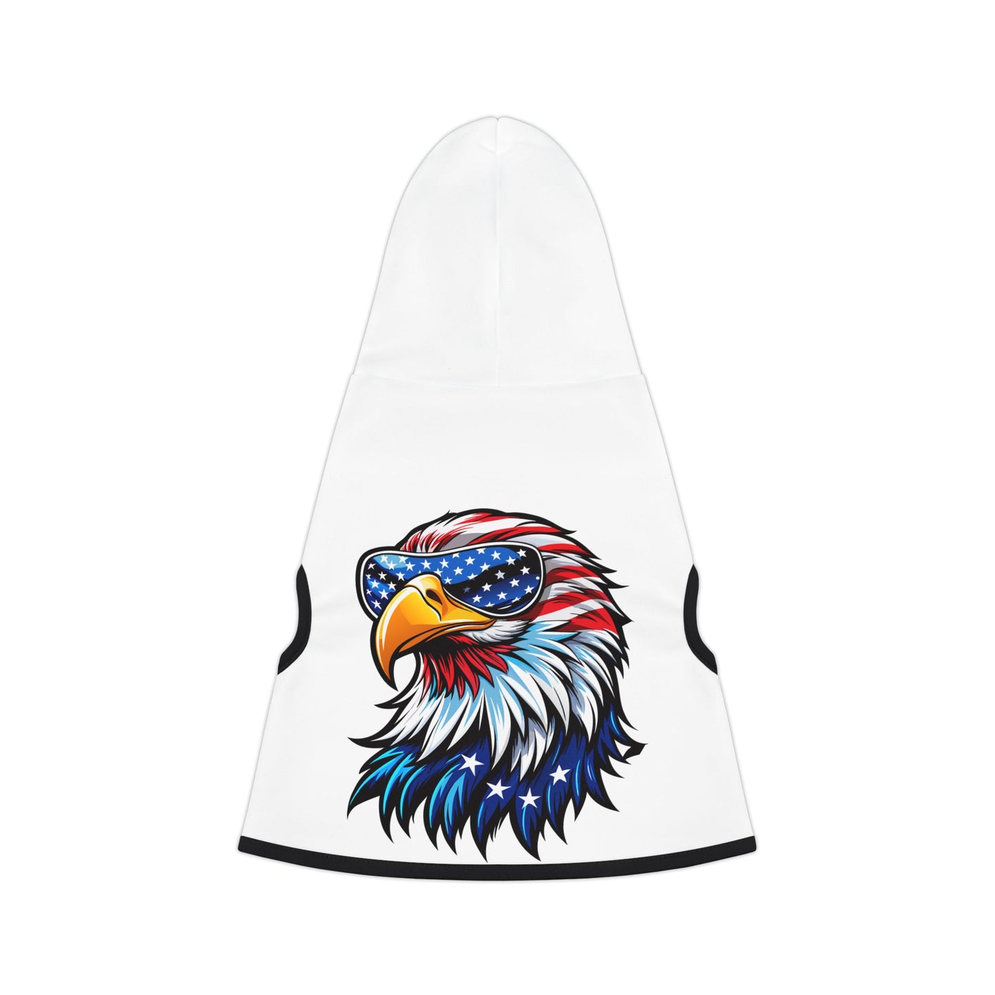 Princess Grace Patriotic Eagle Pet Hoodie USA Flag Design for Dogs