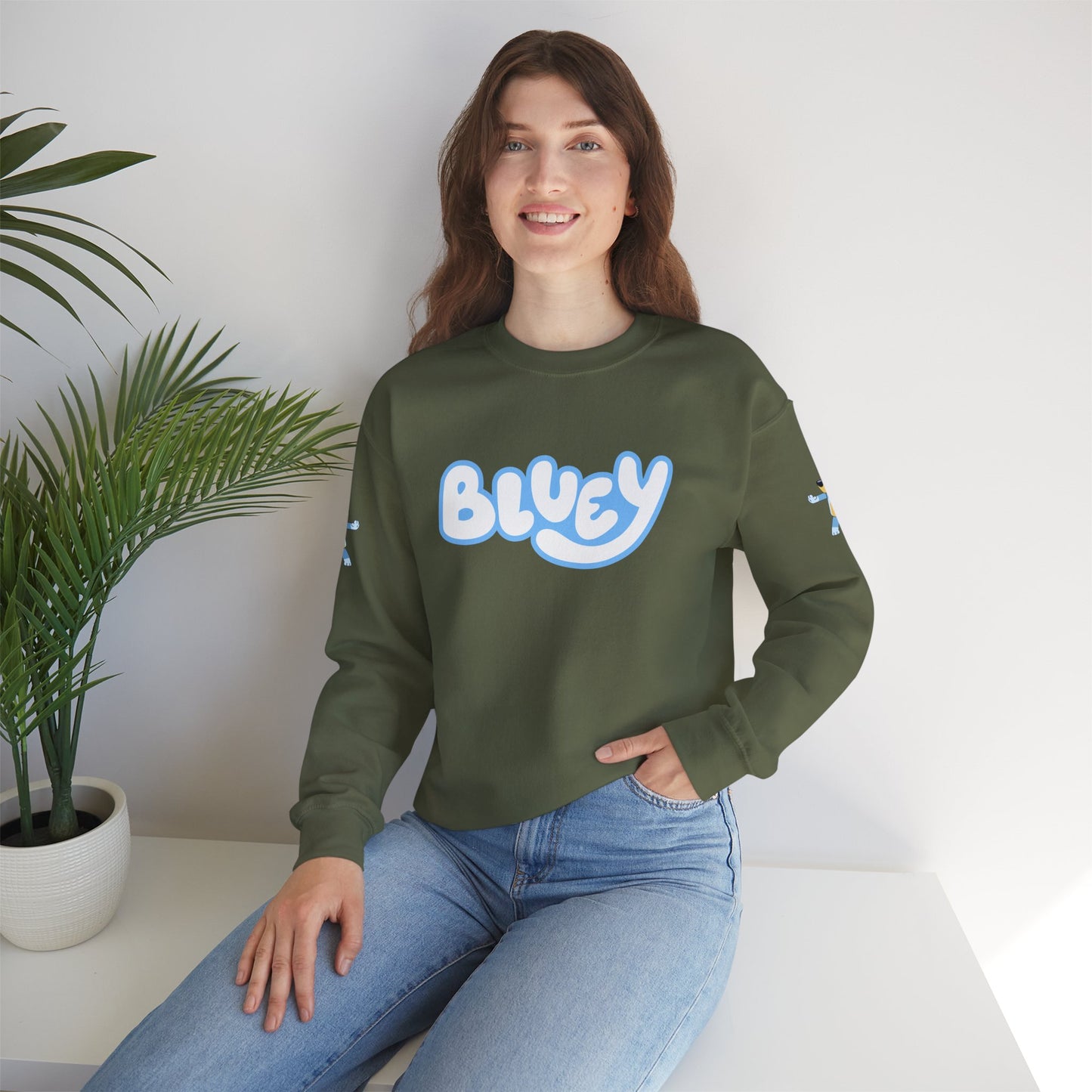 Princess Grace Bluey Crewneck Sweatshirt Cozy Unisex Pullover for Kids & Adults