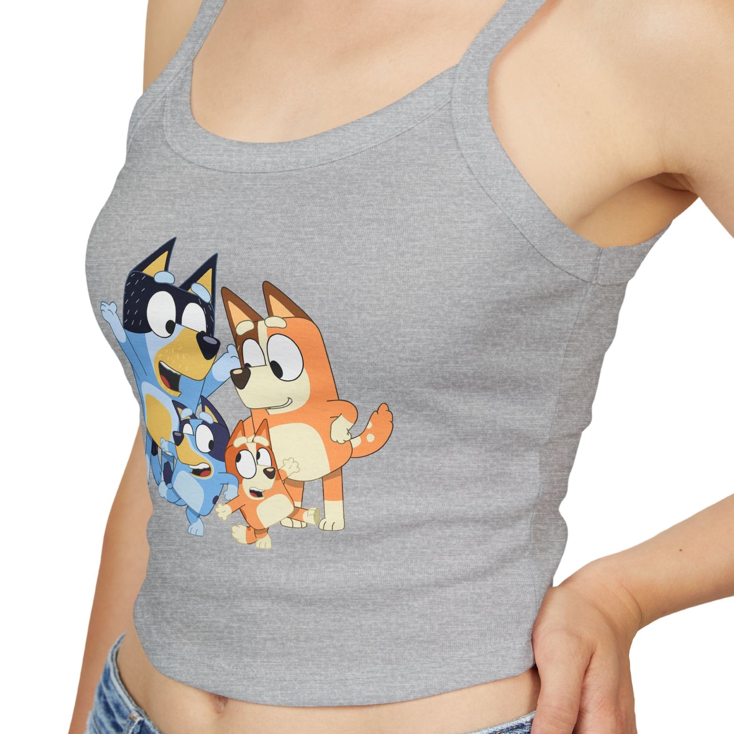 Princess Grace Bluey Cute Cartoon Women's Spaghetti Strap Tank Top