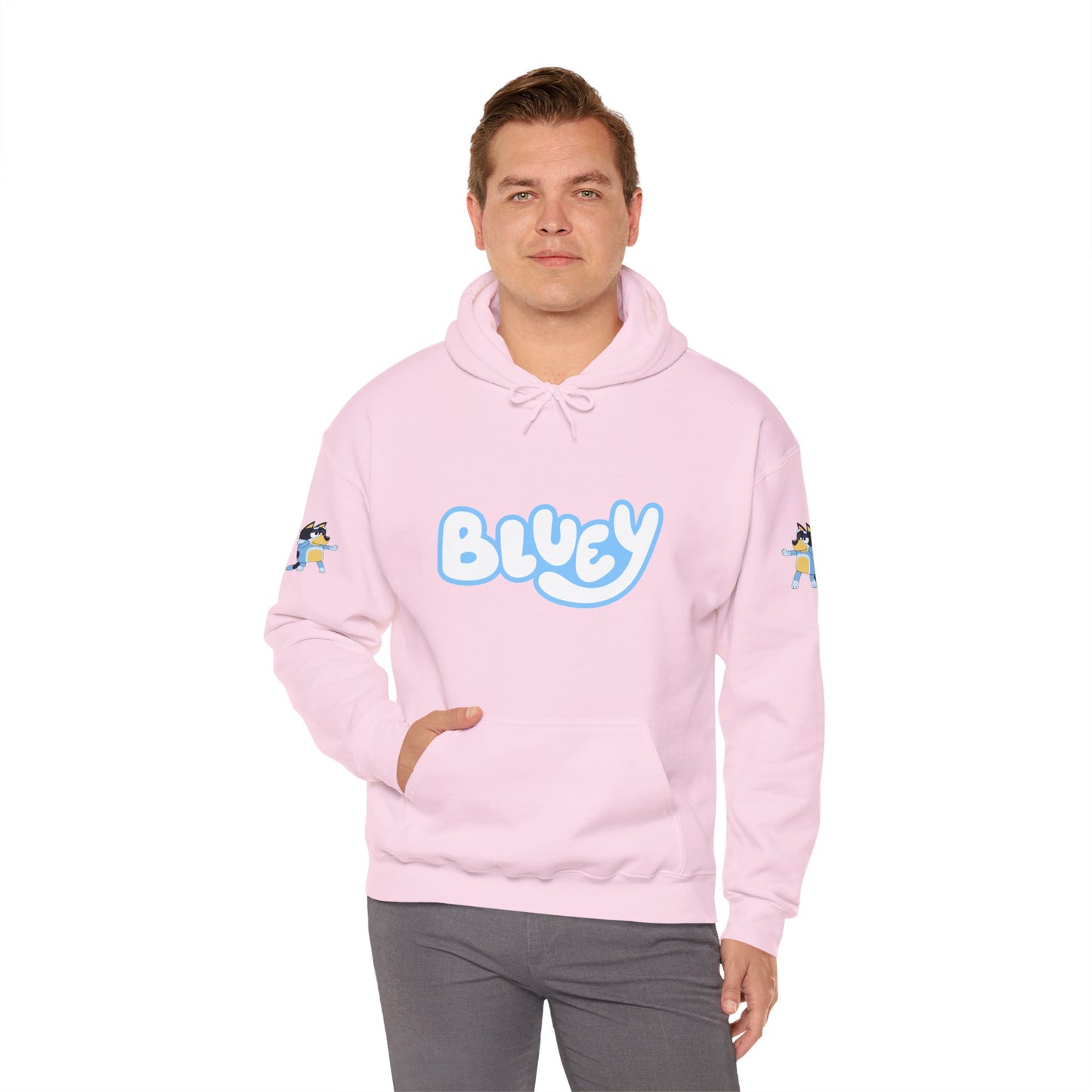 Princess Grace Bluey Unisex Heavy Blend Hoodie Cozy Cartoon Sweatshirt for Kids & Adults