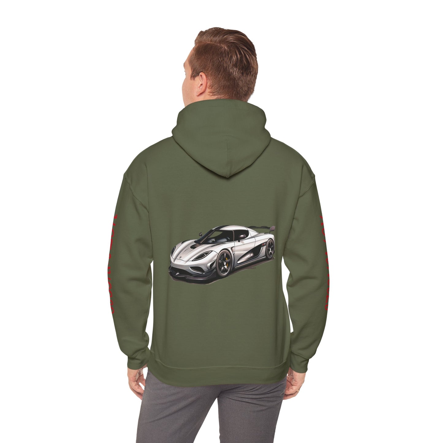 Princess Grace Hot Wheels Car Sweatshirt Unisex Heavy Blend Hoodie for Automotive Enthusiasts