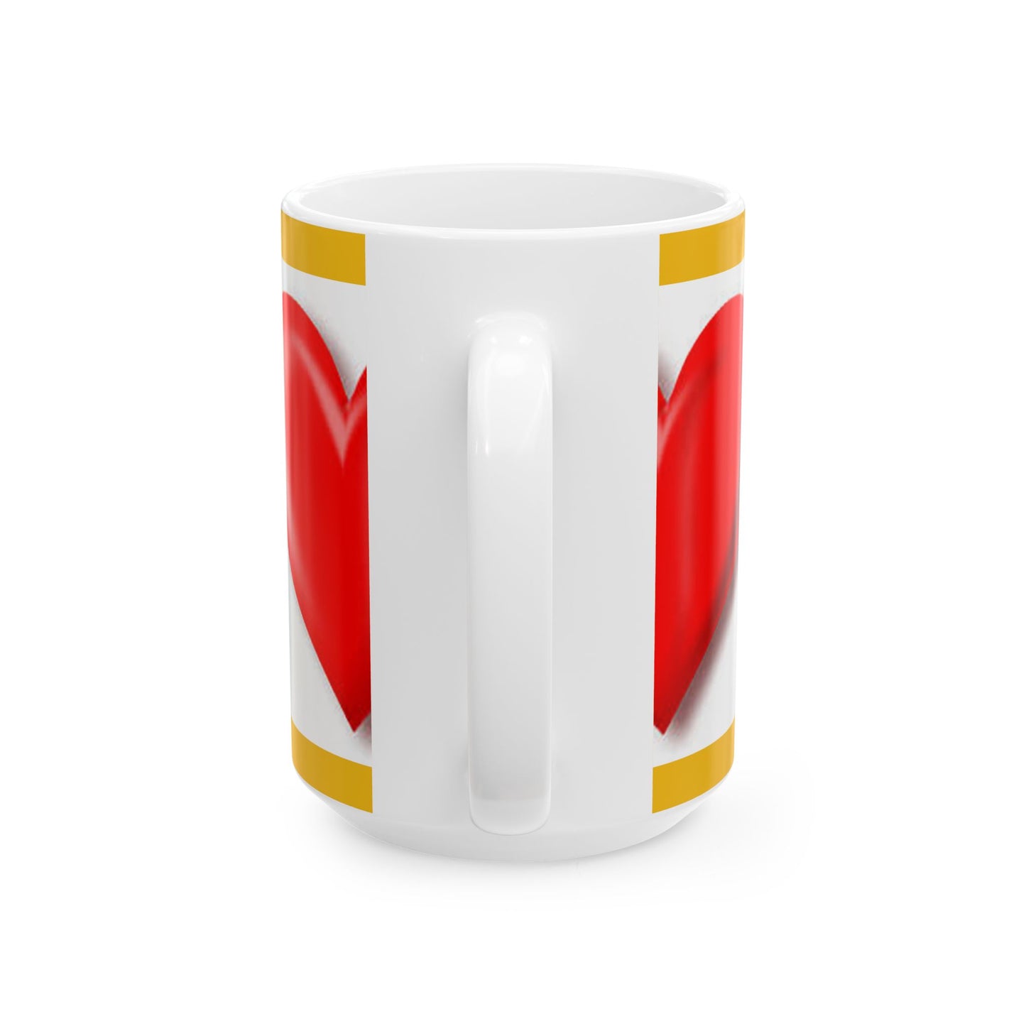Princess Grace Red Heart Ceramic Mug Perfect for Valentine's Day and Everyday Love
