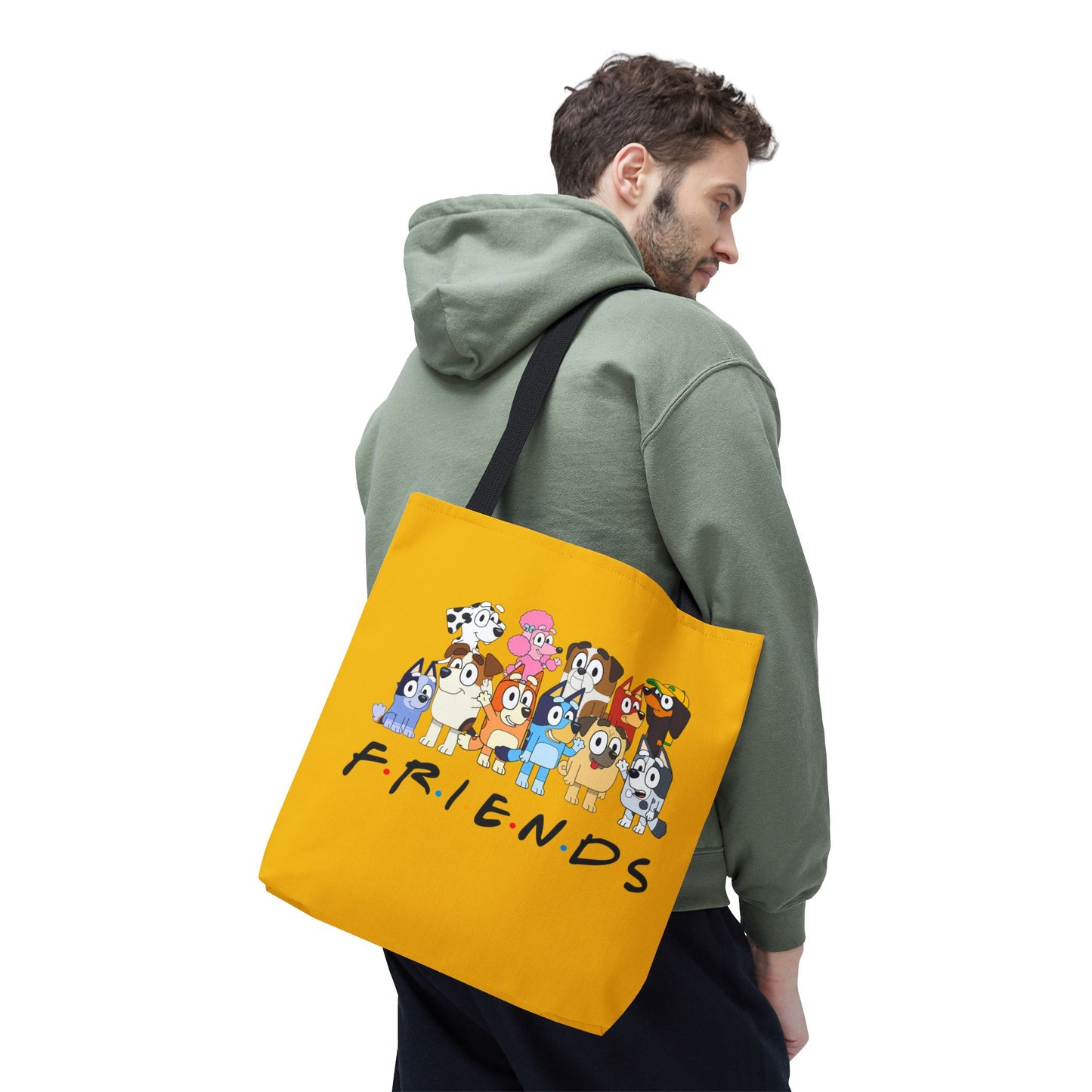 Princess Grace Bluey Colorful Friends Tote Bag Perfect for Dog Lovers and Casual Outings