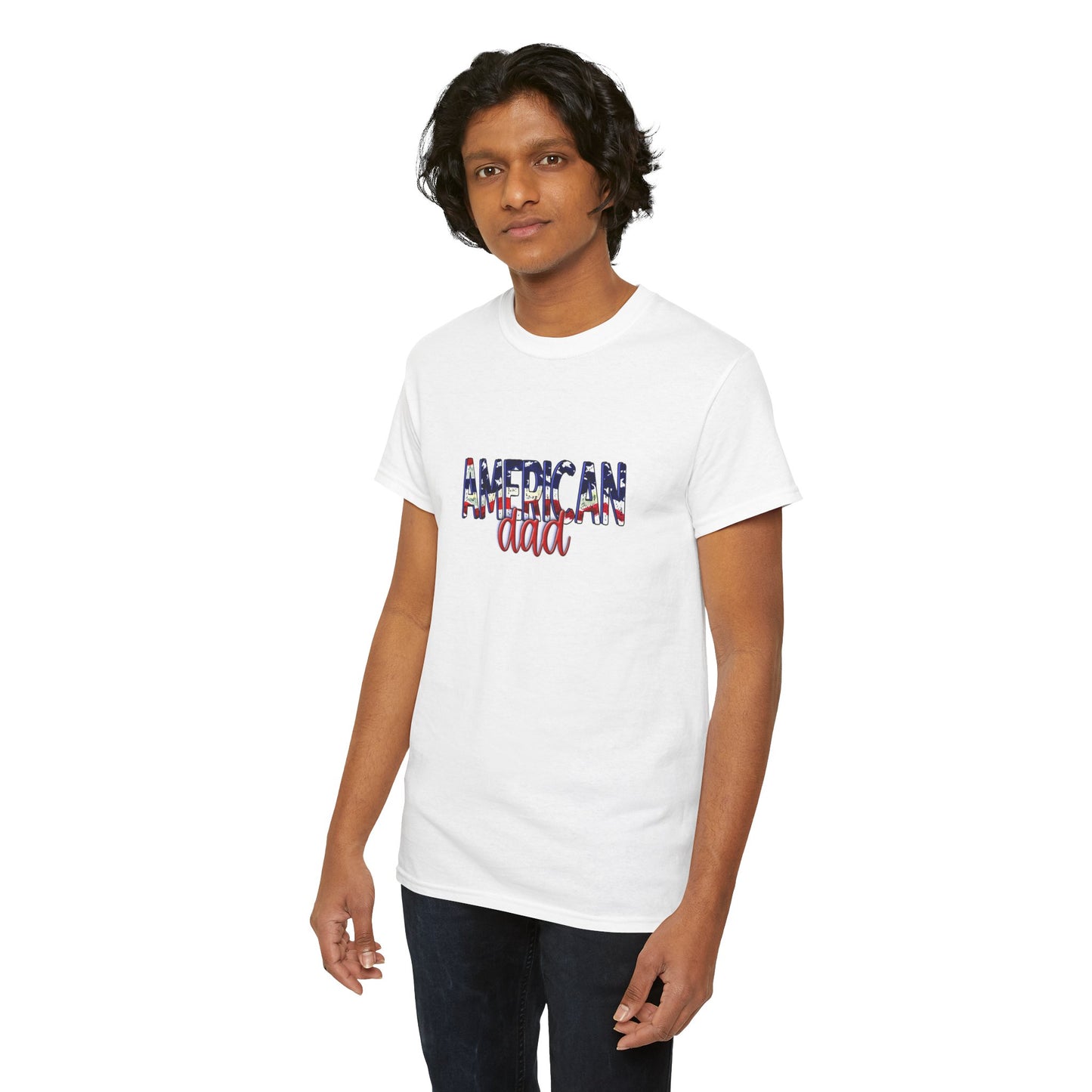 Princess Grace Patriotic American Dad Tee Unisex Heavy Cotton T-Shirt