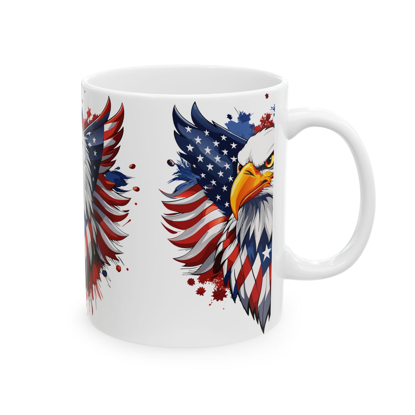 Princess Grace Patriotic Eagle Ceramic Mug 11oz & 15oz