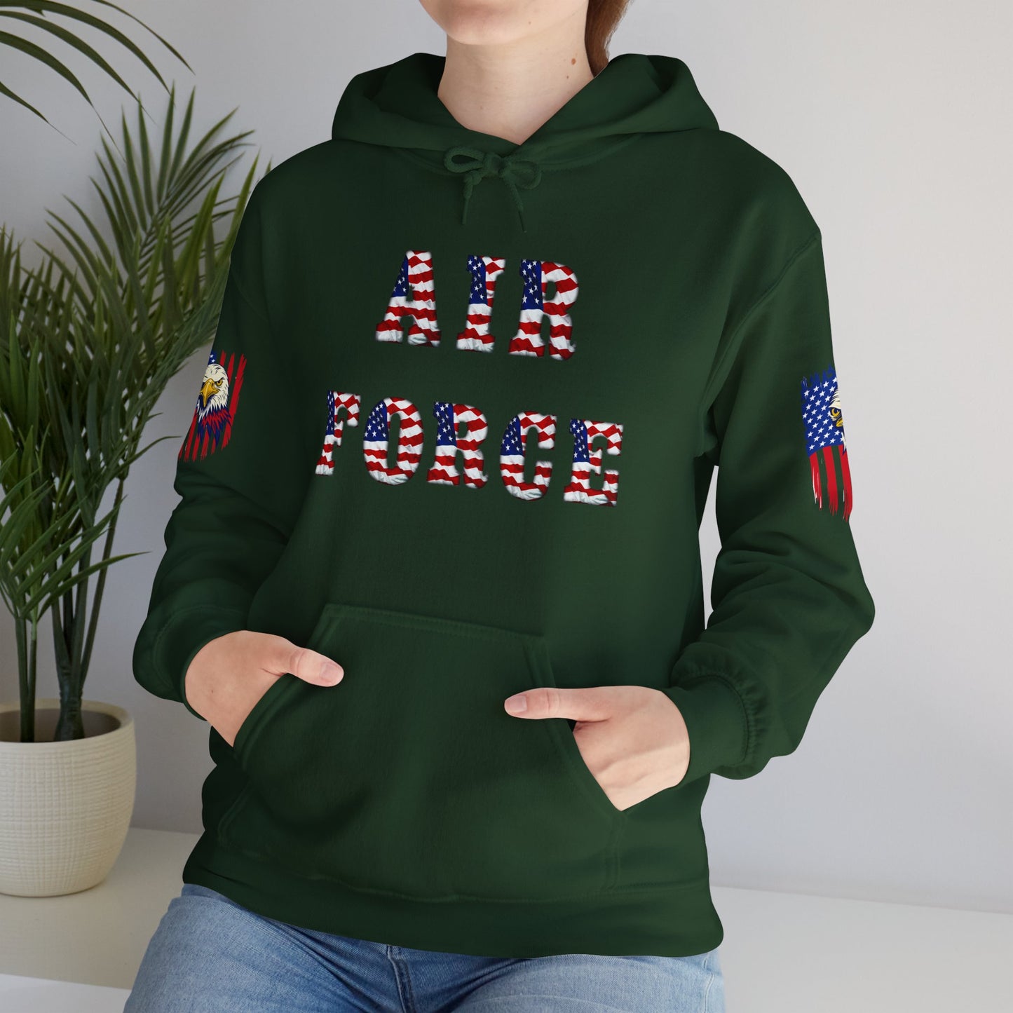 Princess Grace Unisex Air Force Hoodie with Eagle Design