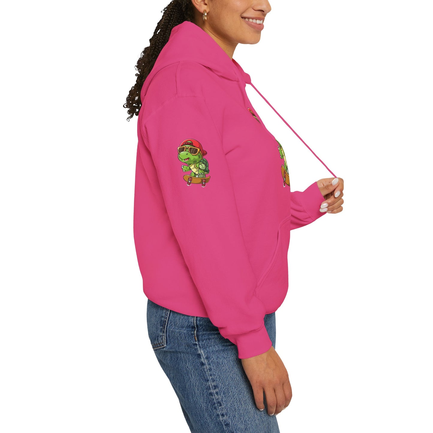 Princess Grace Cool Skateboarding Turtle Unisex Hoodie Fun and Stylish