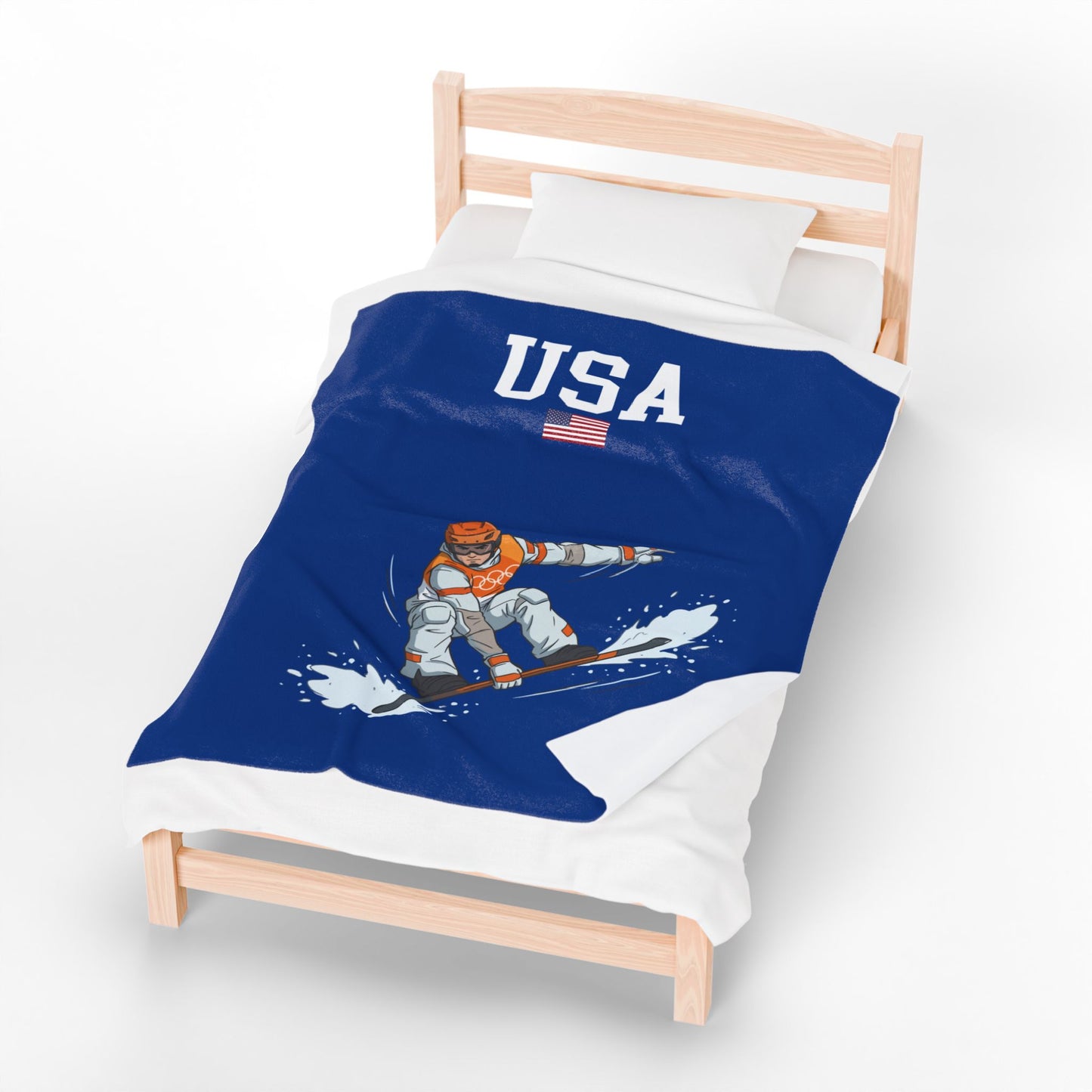 Princess Grace TEAM USA Velveteen Plush Blanket