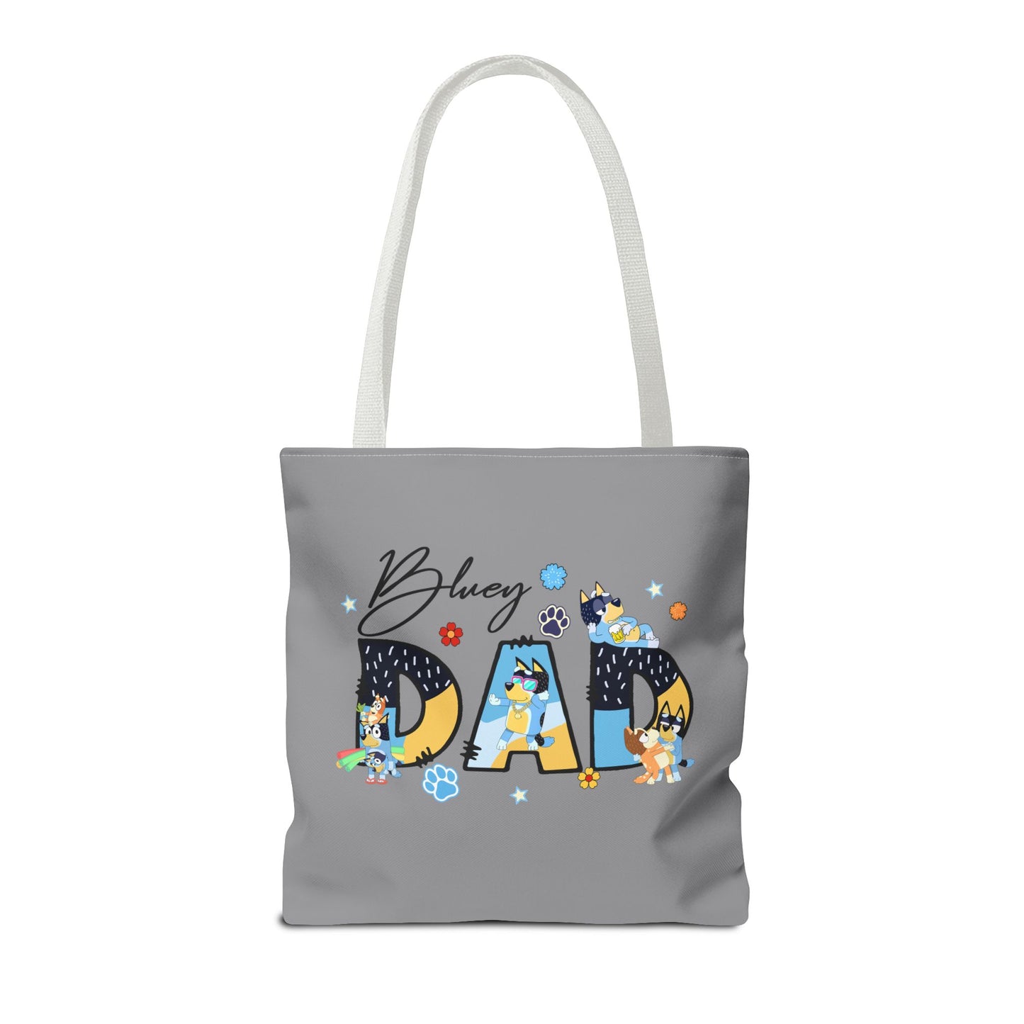 Princess Grace Bluey Dad Tote Bag Fun & Functional Gift for Dog Lovers