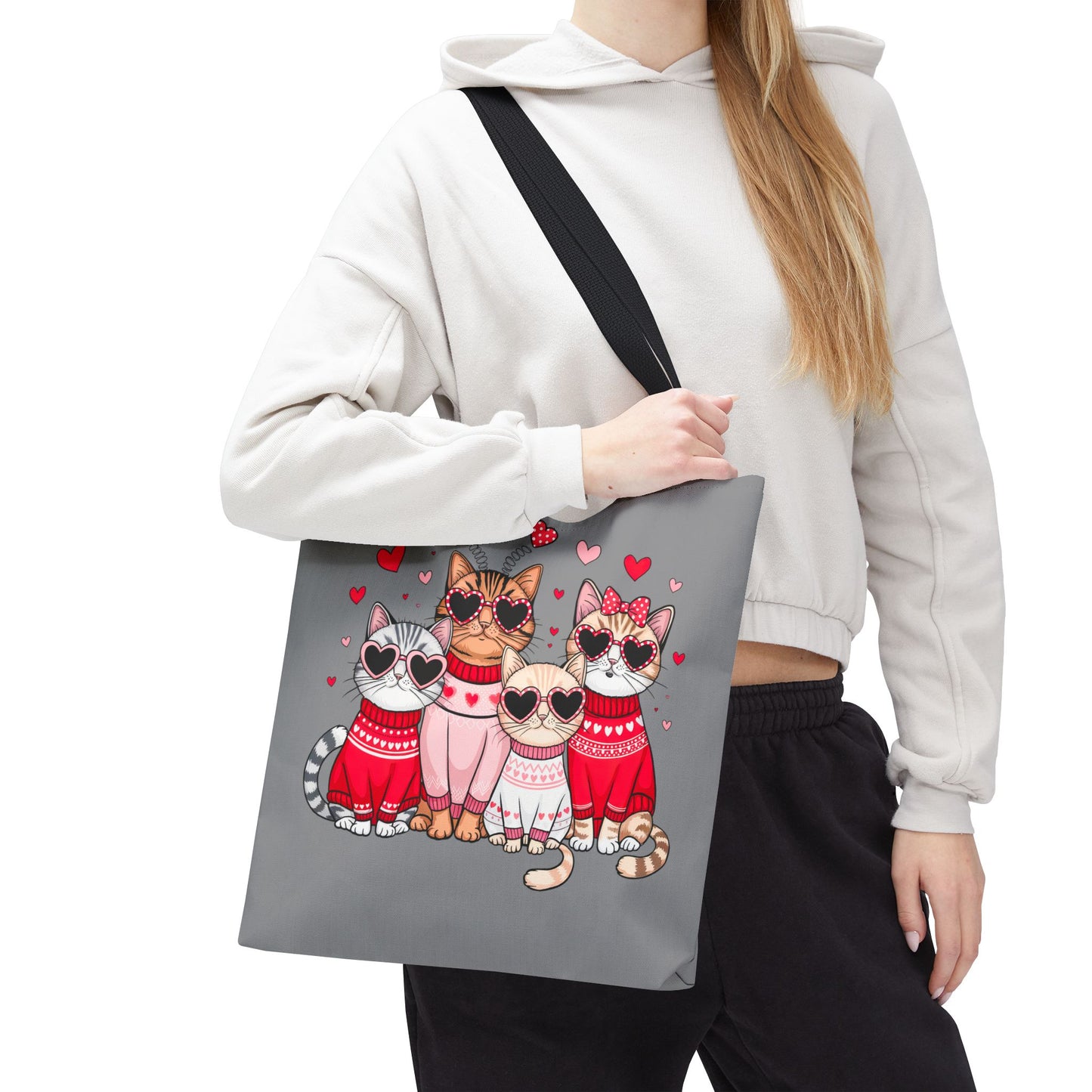 Princess Grace Cute Cat Lovers Tote Bag Perfect Gift for Pet Owners and Valentine's Day