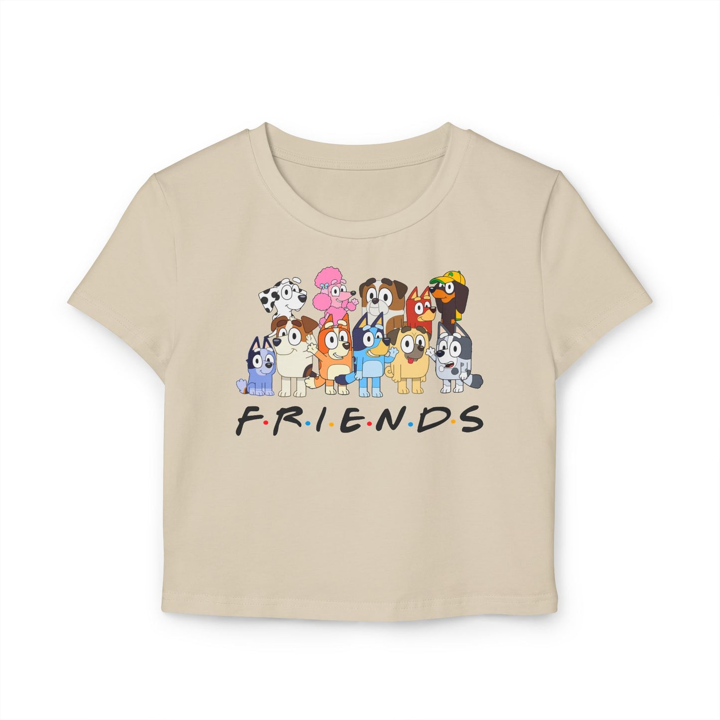 Princess Grace Cute Bluey Friends Women's Baby Tee Perfect for Kids & Cartoon Lovers