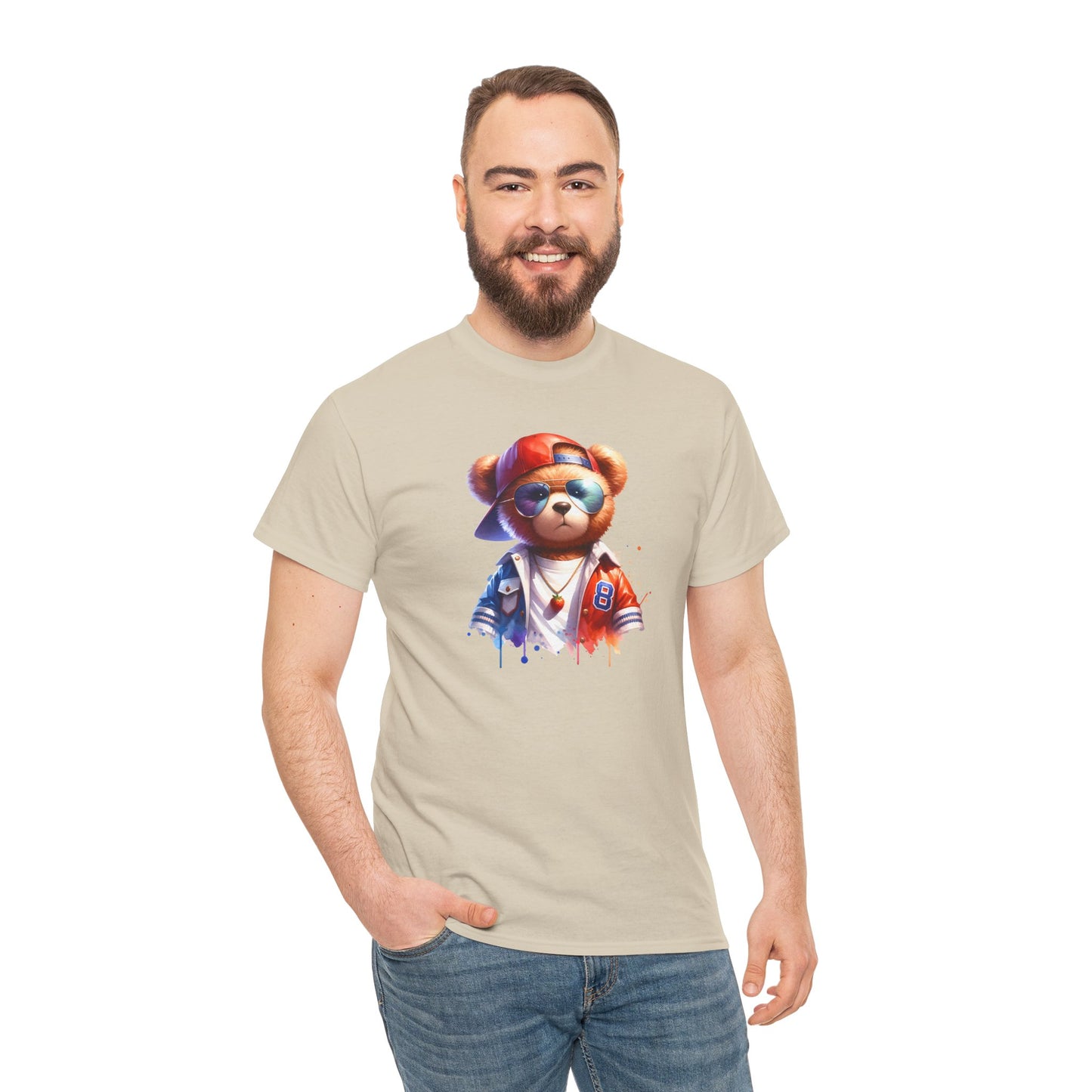 Princess Grace Cool Bear Graphic Unisex Heavy Cotton Tee