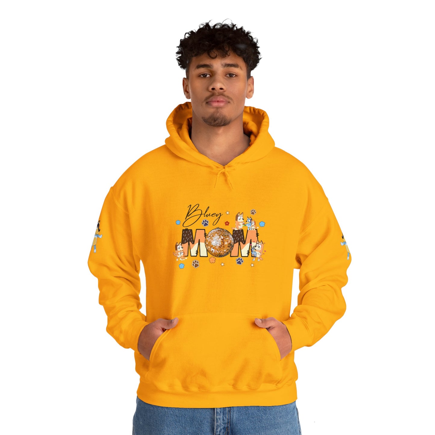 Princess Grace Bluey Blissful Mom Unisex Heavy Blend Hoodie Celebrate Motherhood with Style