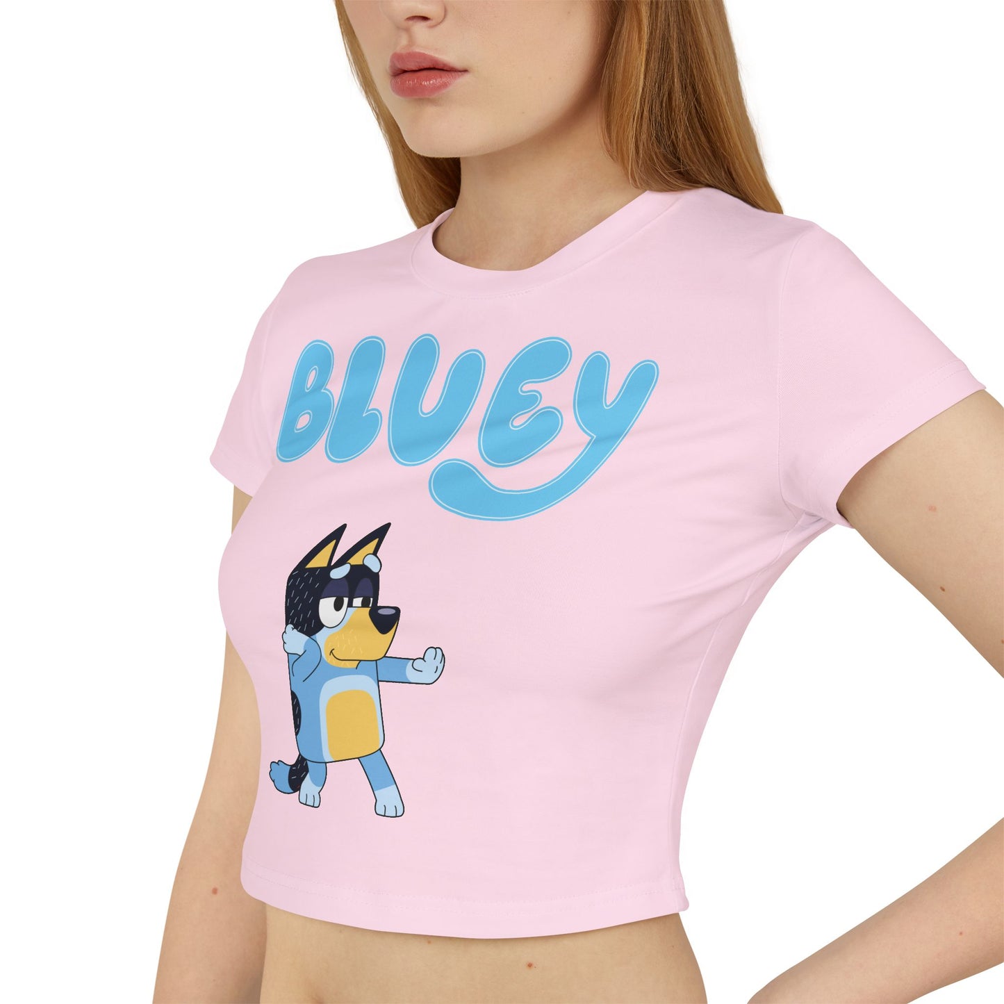 Princess Grace Bluey Women's Baby Tee Cute Cartoon Graphic