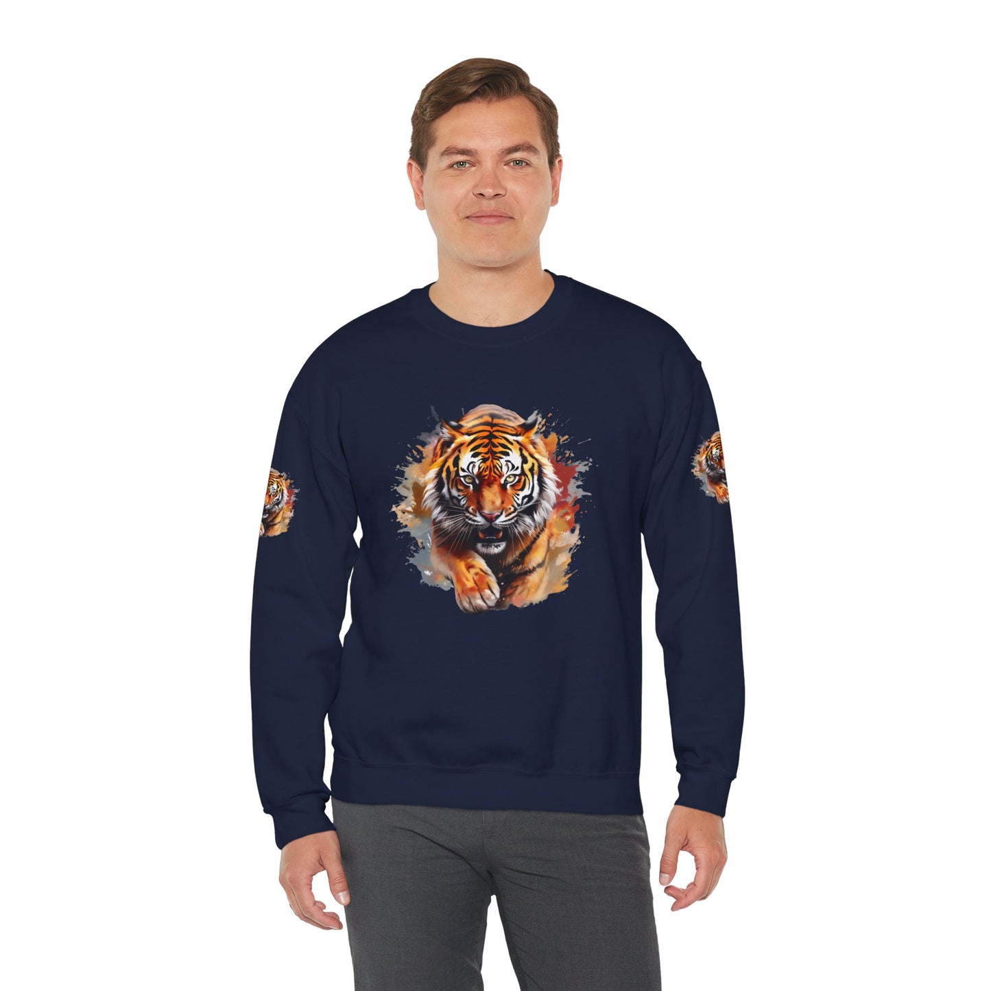 Princess Grace Majestic Tiger Unisex Heavy Blend Crewneck Sweatshirt