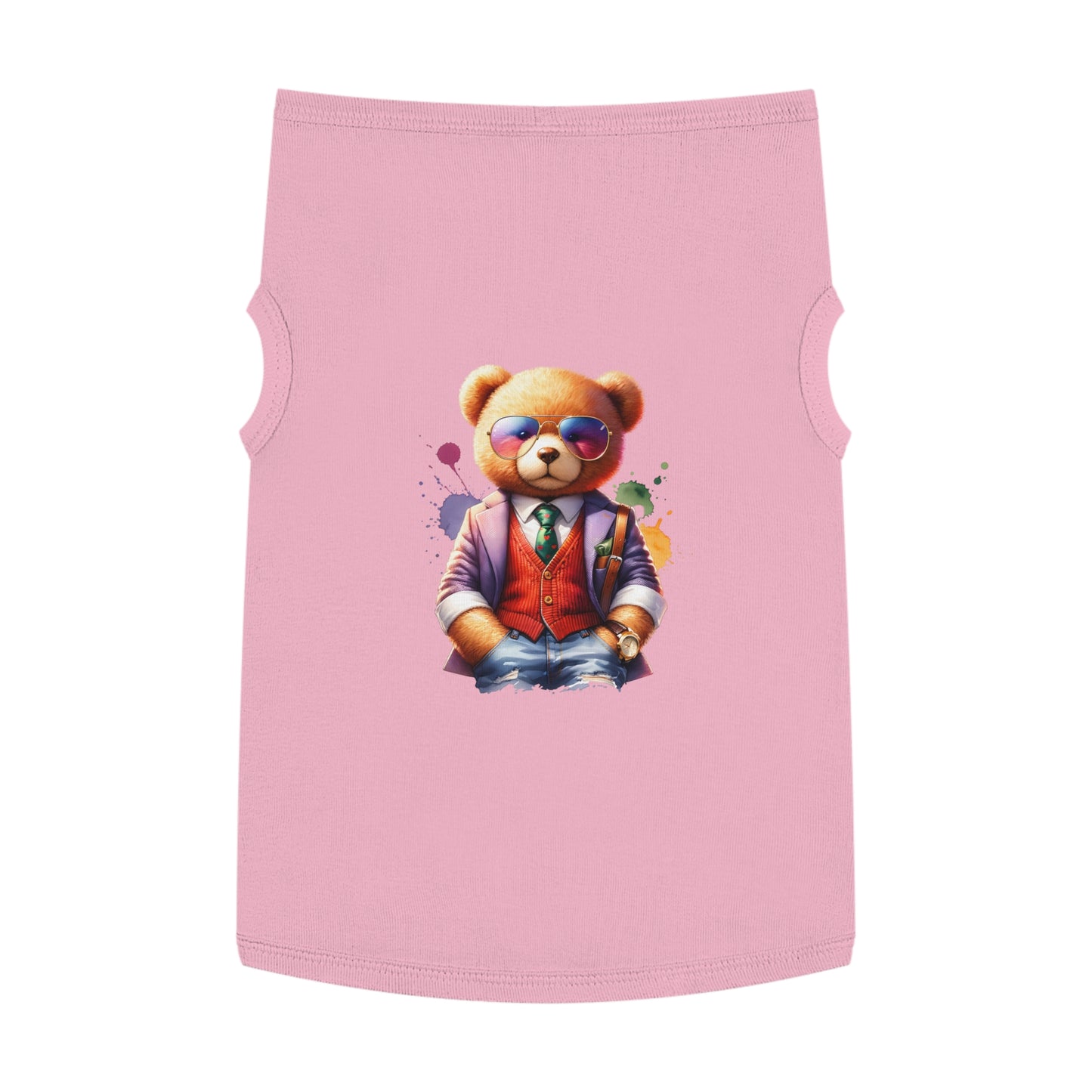 Princess Grace CUTE Stylish Pet Tank Top Trendy Bear Design for Small Dogs & Cats