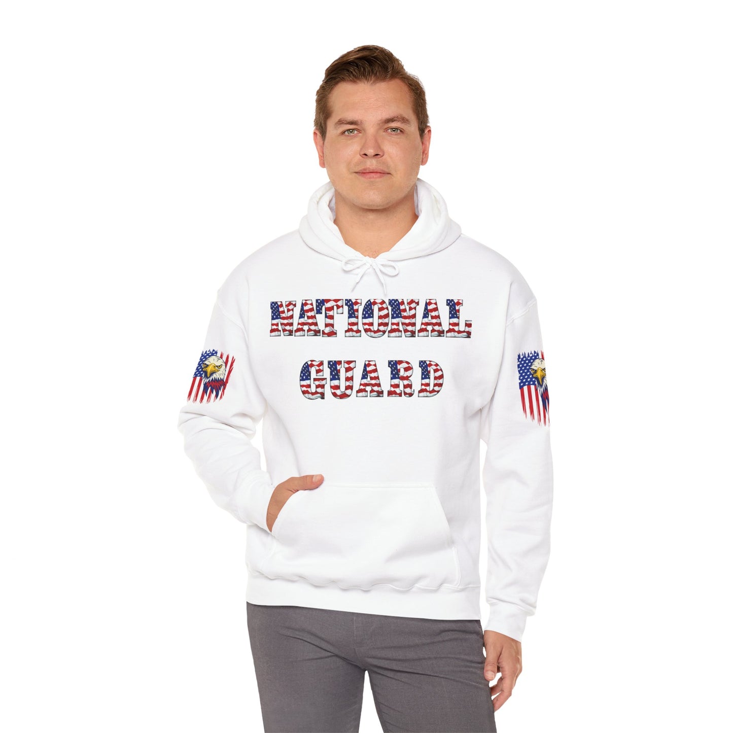 Princess Grace National Guard Patriotic Hoodie Unisex Heavy Blend Sweatshirt