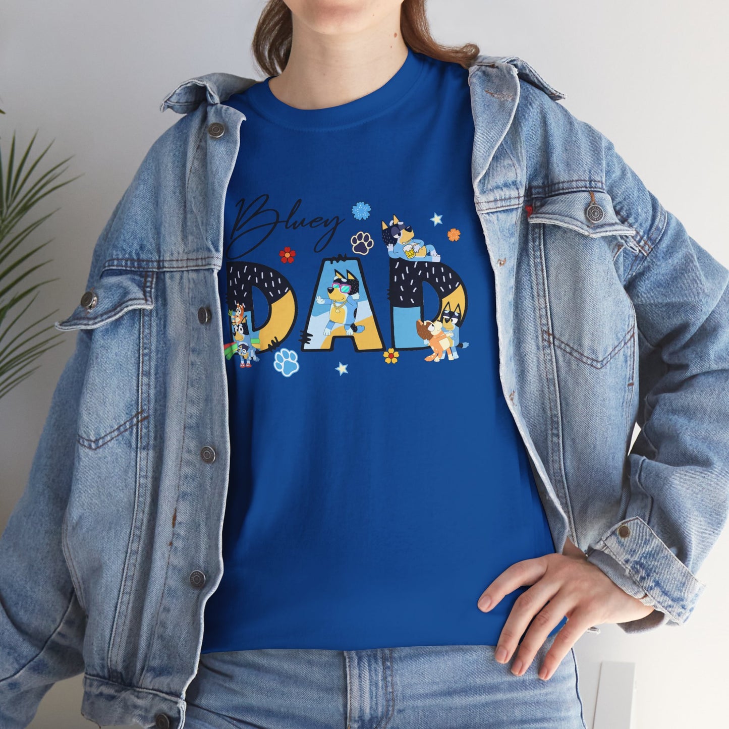 Princess Grace Fun 'Blessed Dad' Unisex Heavy Cotton Tee Perfect Gift for Father's Day