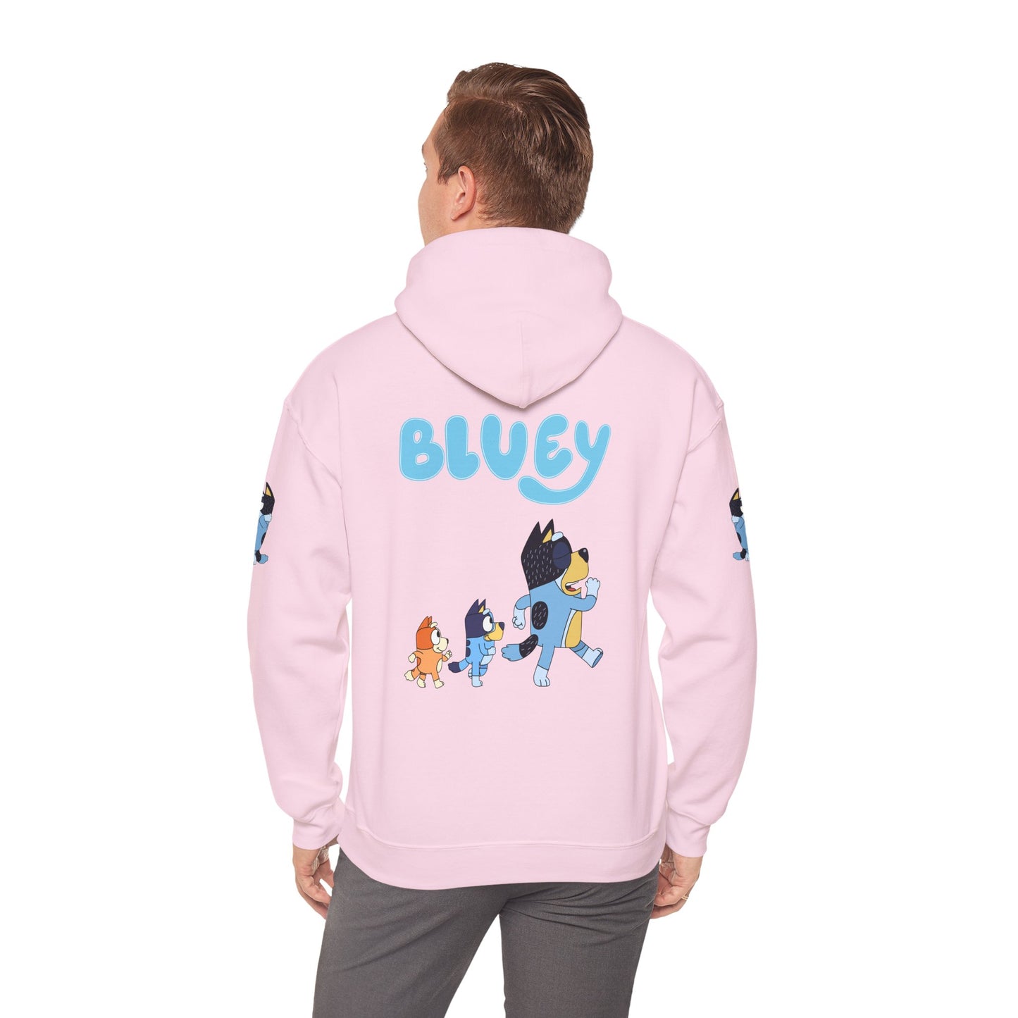 Princess Grace Bluey Unisex Hoodie Cozy Cartoon Sweatshirt for Kids & Adults