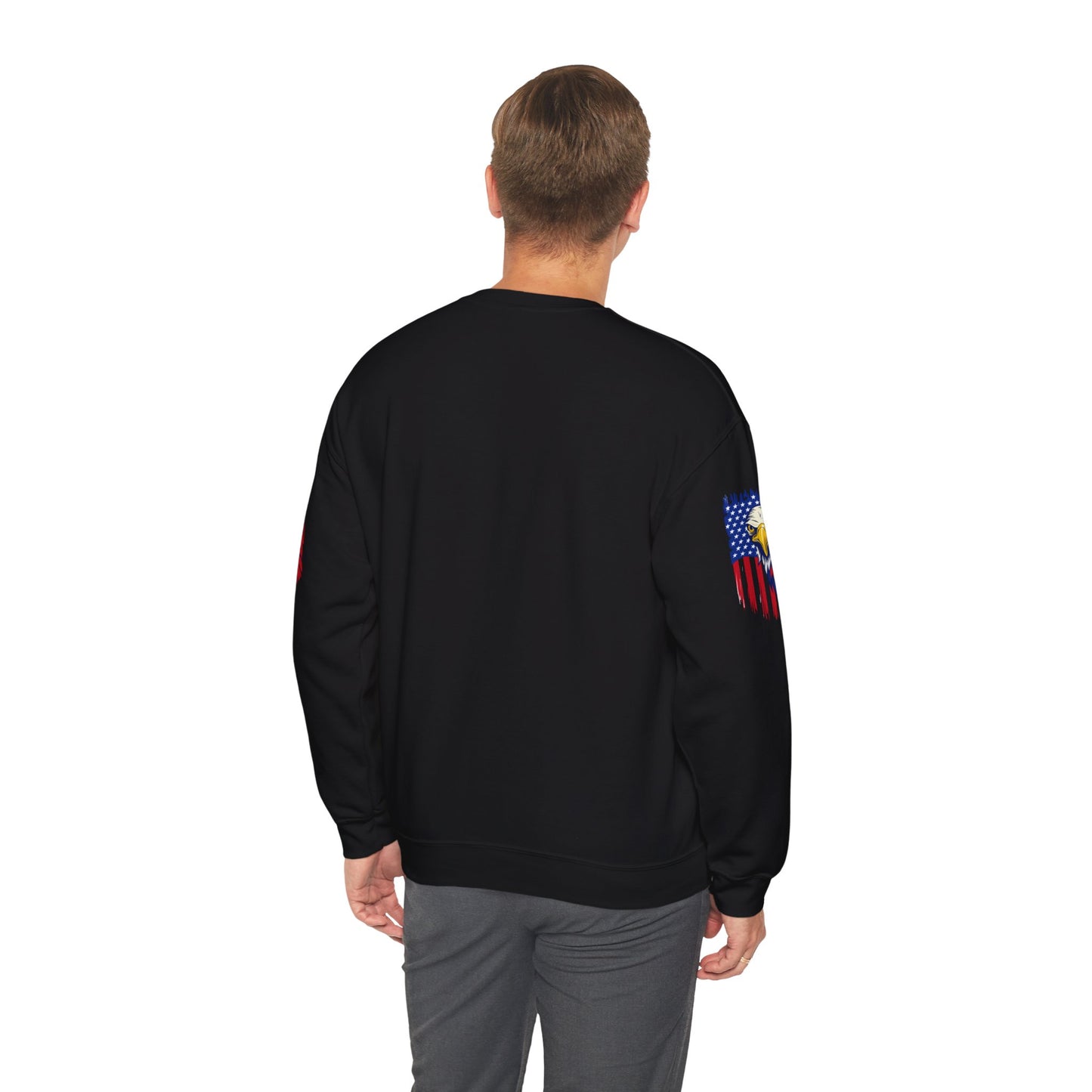 Princess Grace Patriotic Eagle Crewneck Sweatshirt Unisex Heavy Blend