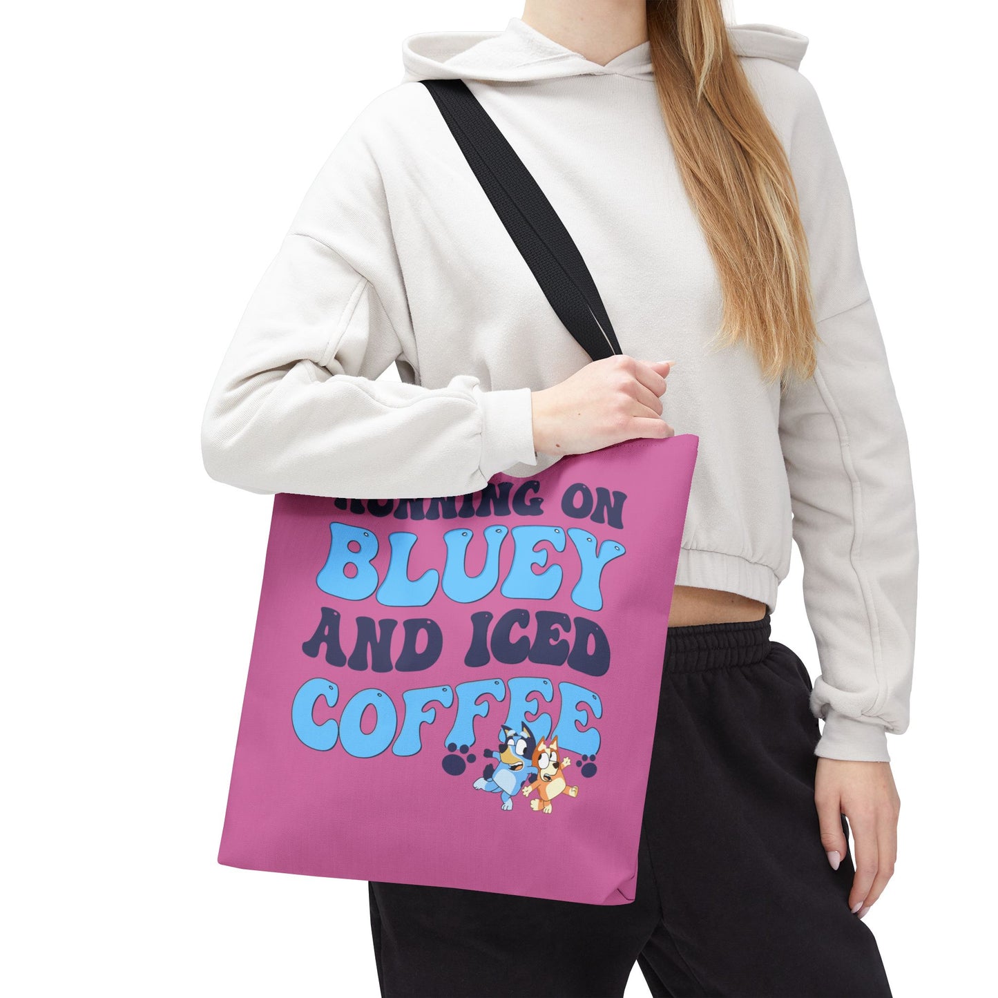 Princess Grace Cute Bluey Coffee Tote Bag Perfect for Dog Lovers & Coffee Enthusiasts