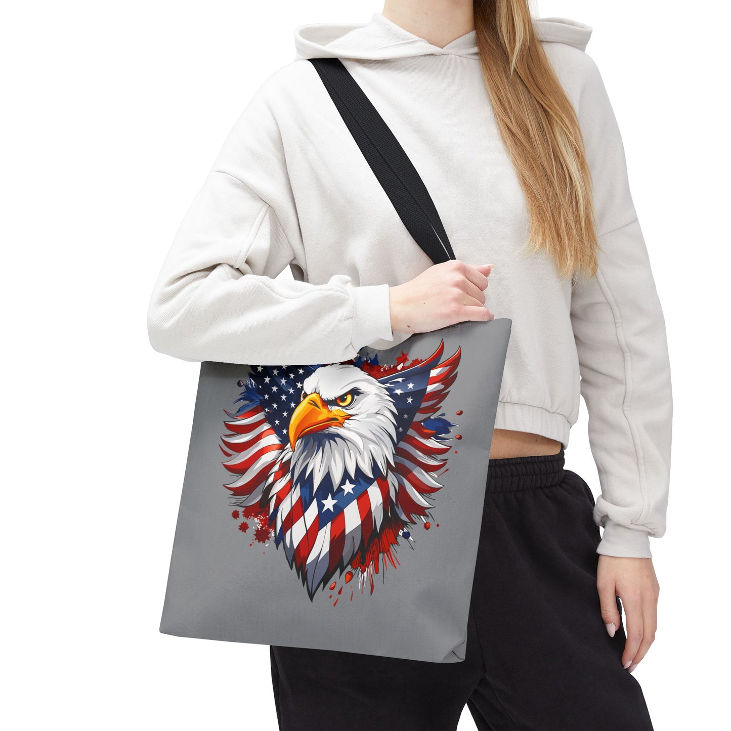 Princess Grace Patriotic Eagle Tote Bag American Freedom Design