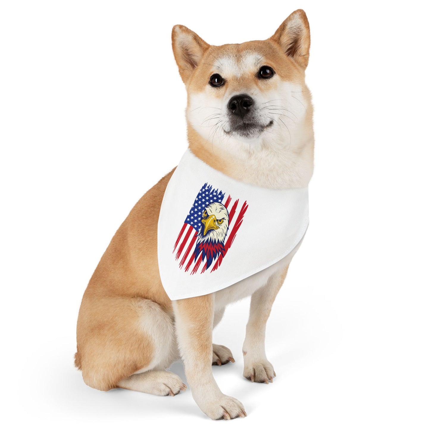 Princess Grace Patriotic Pet Bandana Collar American Eagle Design