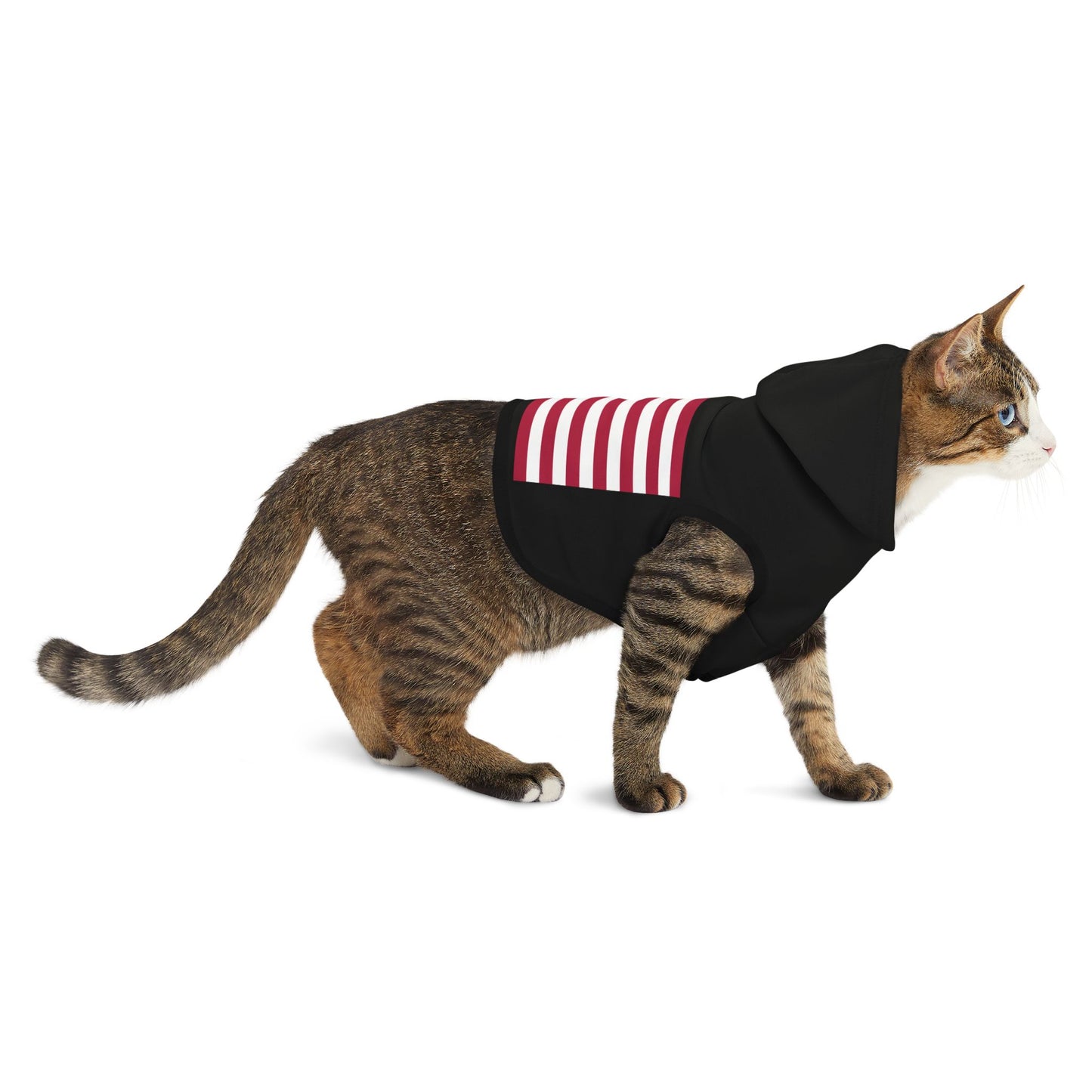Princess Grace Patriotic Pet Hoodie American Flag Design for Stylish Pups