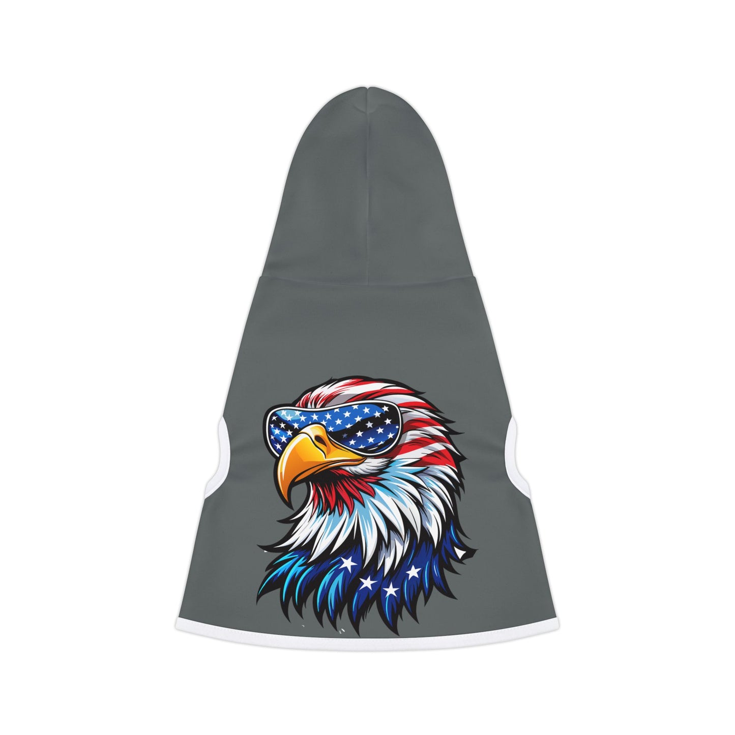 Princess Grace Patriotic Eagle Pet Hoodie with Fun Design