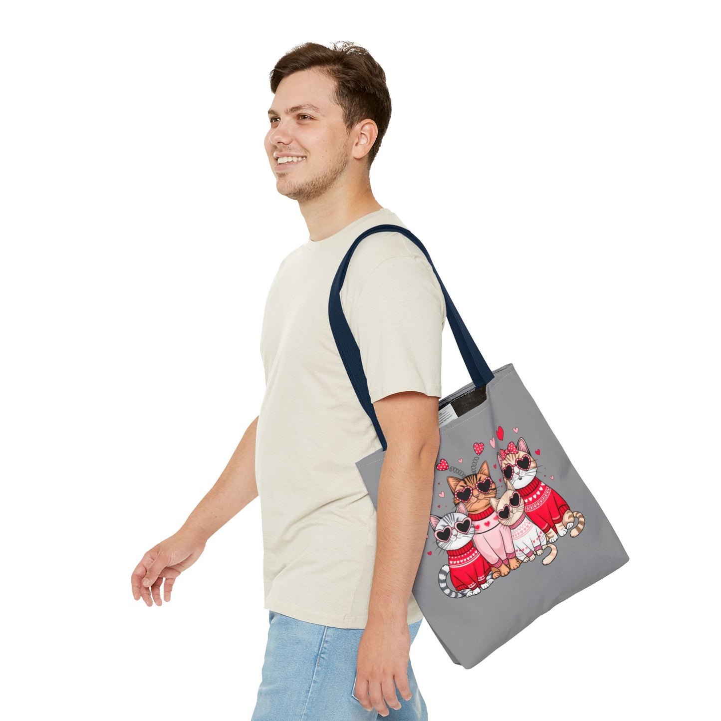 Princess Grace Cute Cat Lovers Tote Bag Perfect Gift for Pet Owners and Valentine's Day