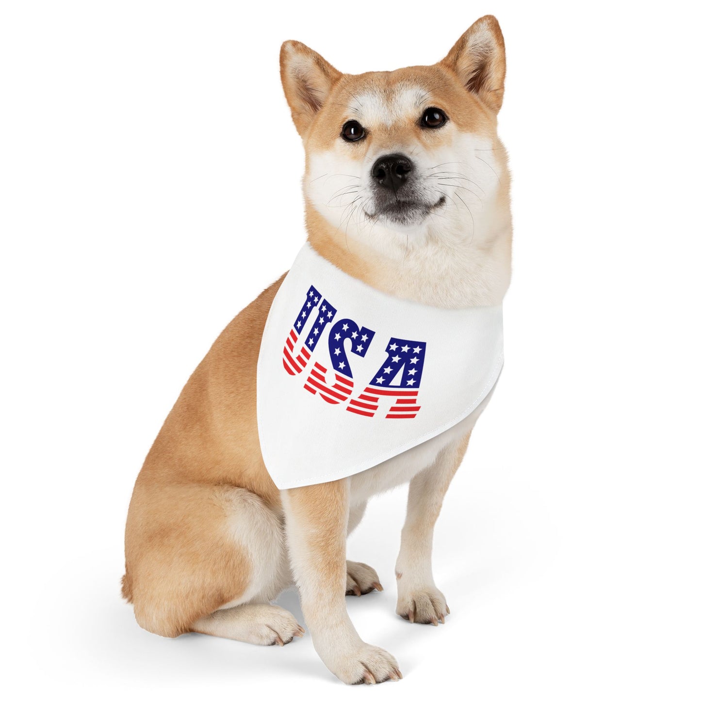Princess Grace USA Flag Pet Bandana Collar Patriotic Dog Accessory for Celebrations