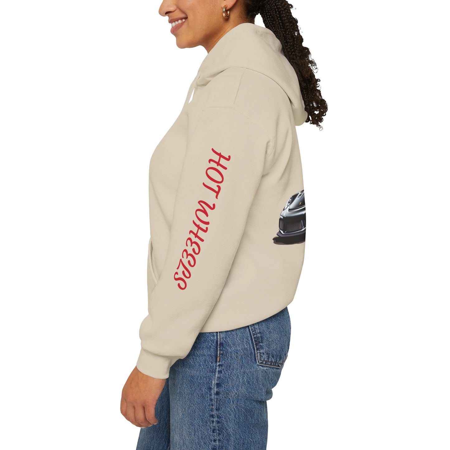 Princess Grace Hot Wheels Unisex Hooded Sweatshirt Passion for Cars and Racing Enthusiasts