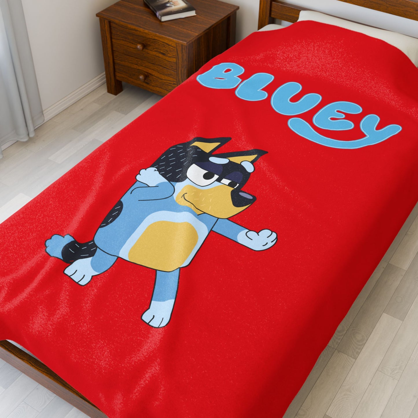 Princess Grace Bluey Velveteen Plush Blanket Soft and Cozy Kids Blanket for Adventures