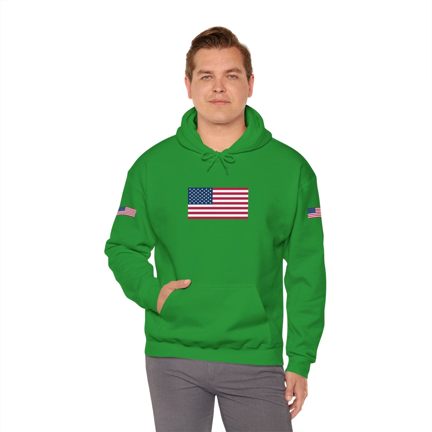 Princess Grace Patriotic American Flag Hoodie Unisex Heavy Blend Sweatshirt