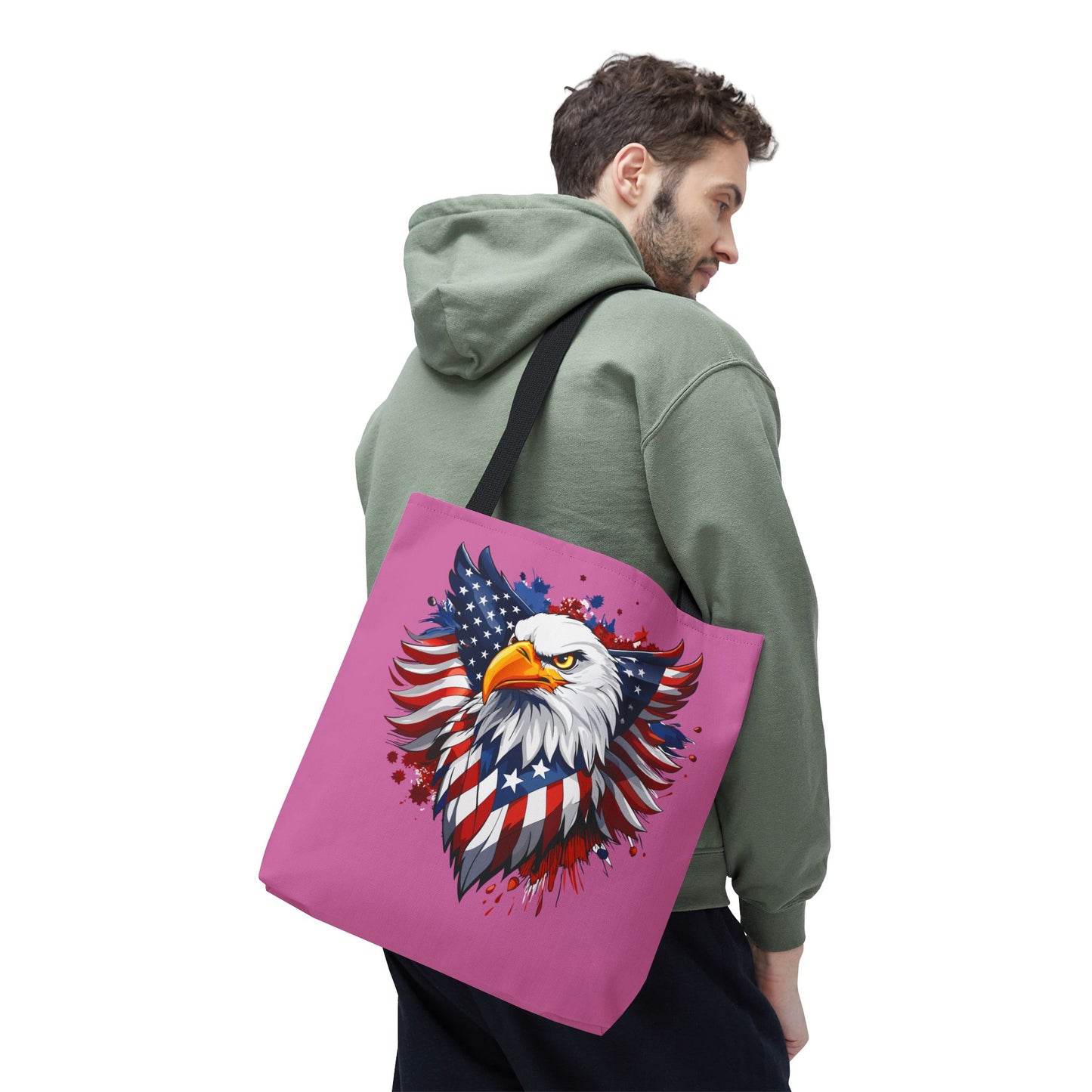Princess Grace Patriotic Eagle Tote Bag American Spirit Design