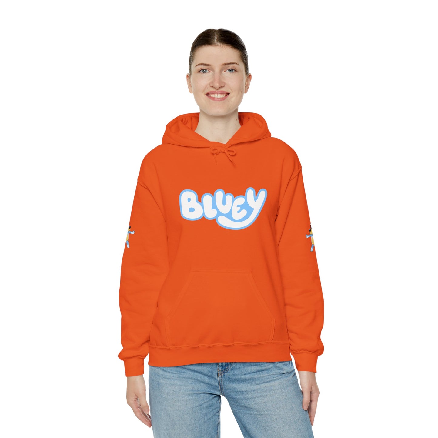 Princess Grace Bluey Unisex Heavy Blend Hoodie Cozy Cartoon Sweatshirt for Kids & Adults