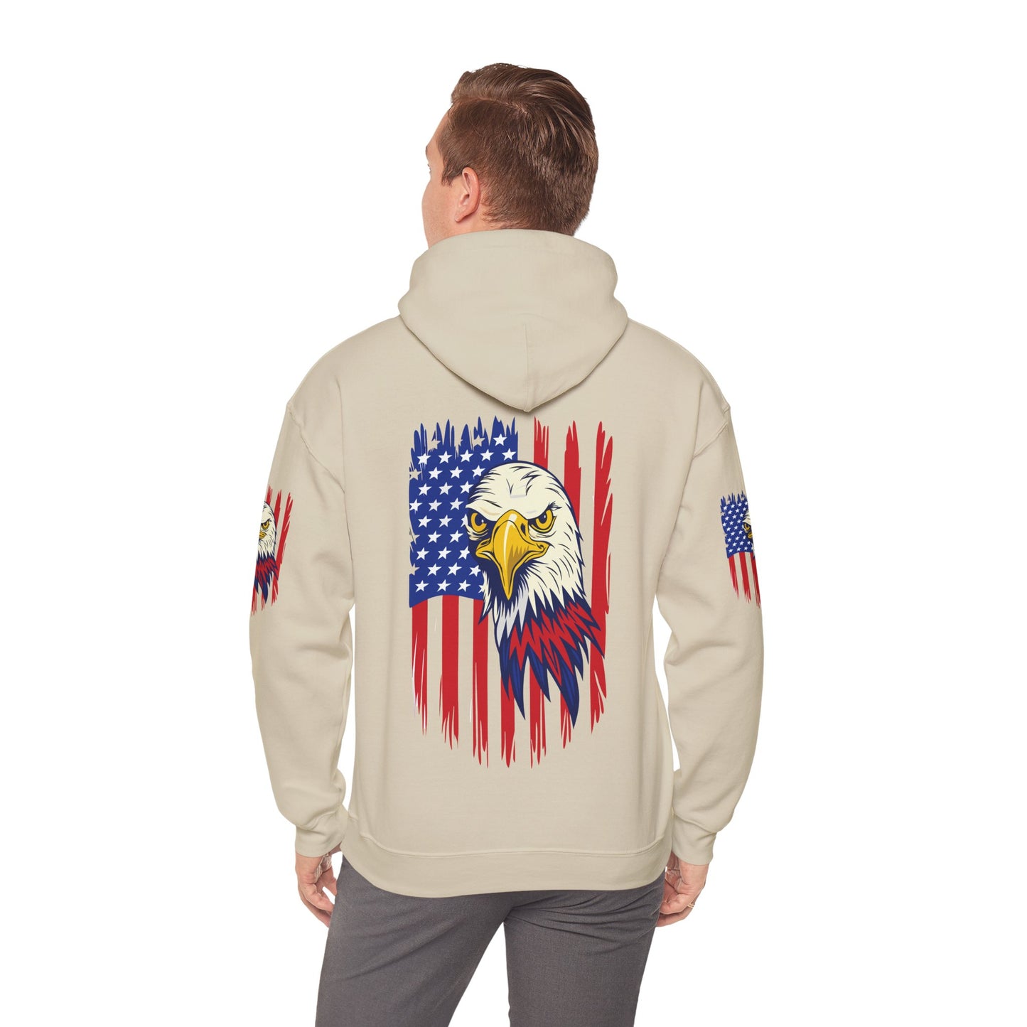 Princess Grace Patriotic Eagle Unisex Heavy Blend Hoodie