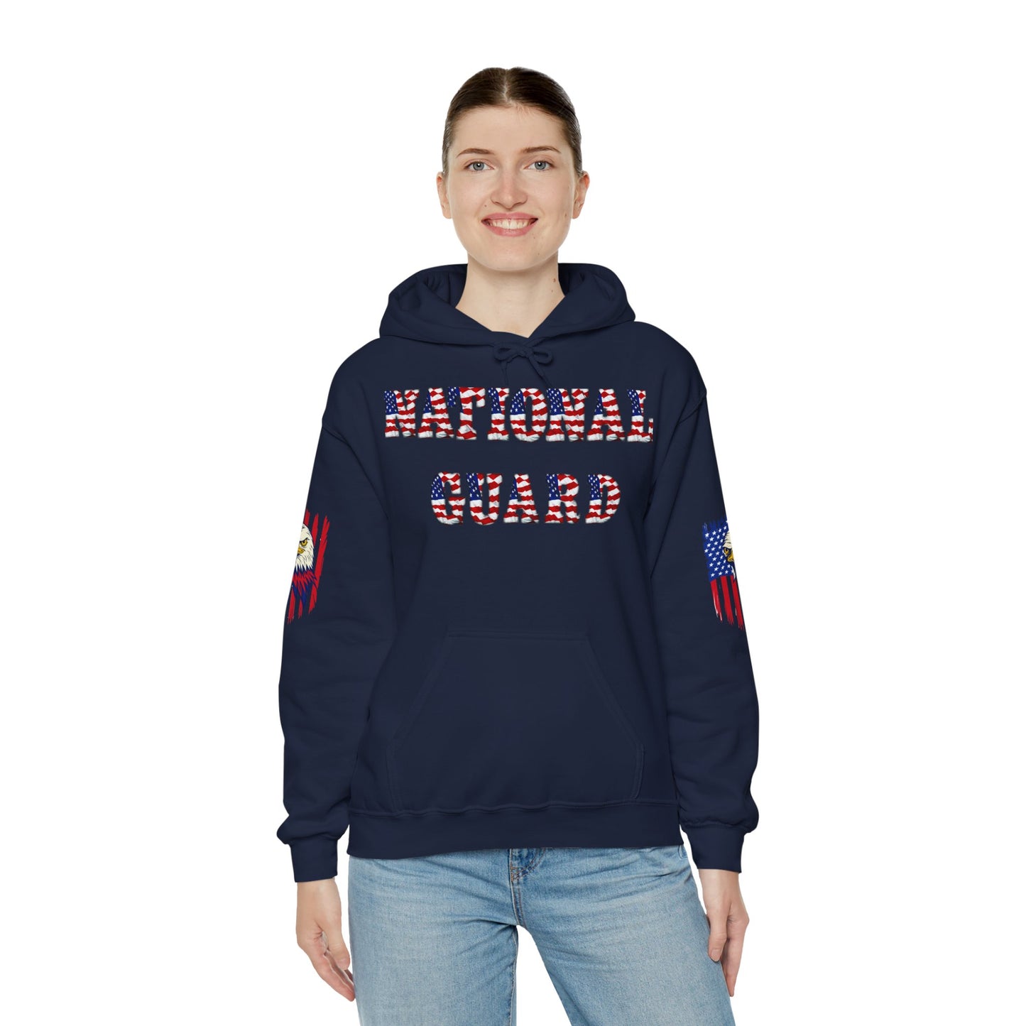 Princess Grace National Guard Patriotic Hoodie Unisex Heavy Blend Sweatshirt