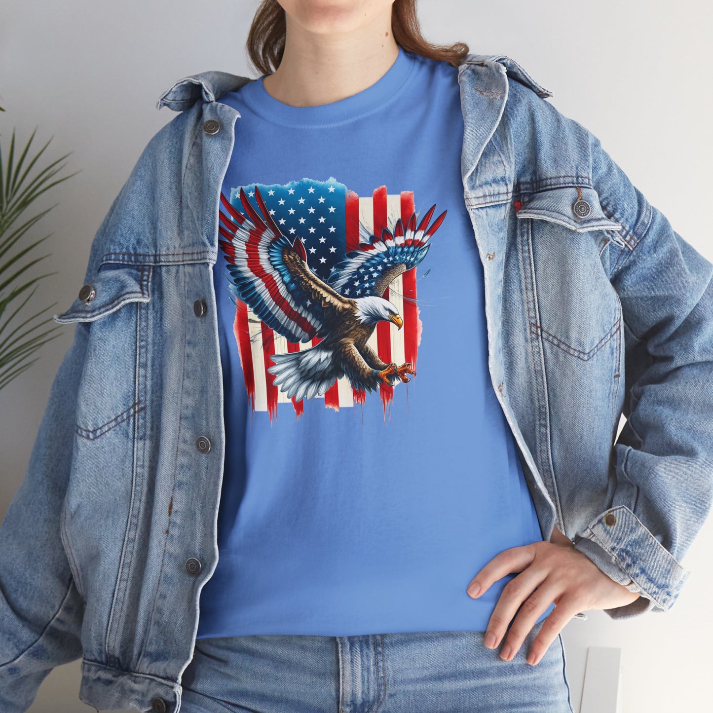Princess Grace Patriotic Eagle Unisex Heavy Cotton Tee